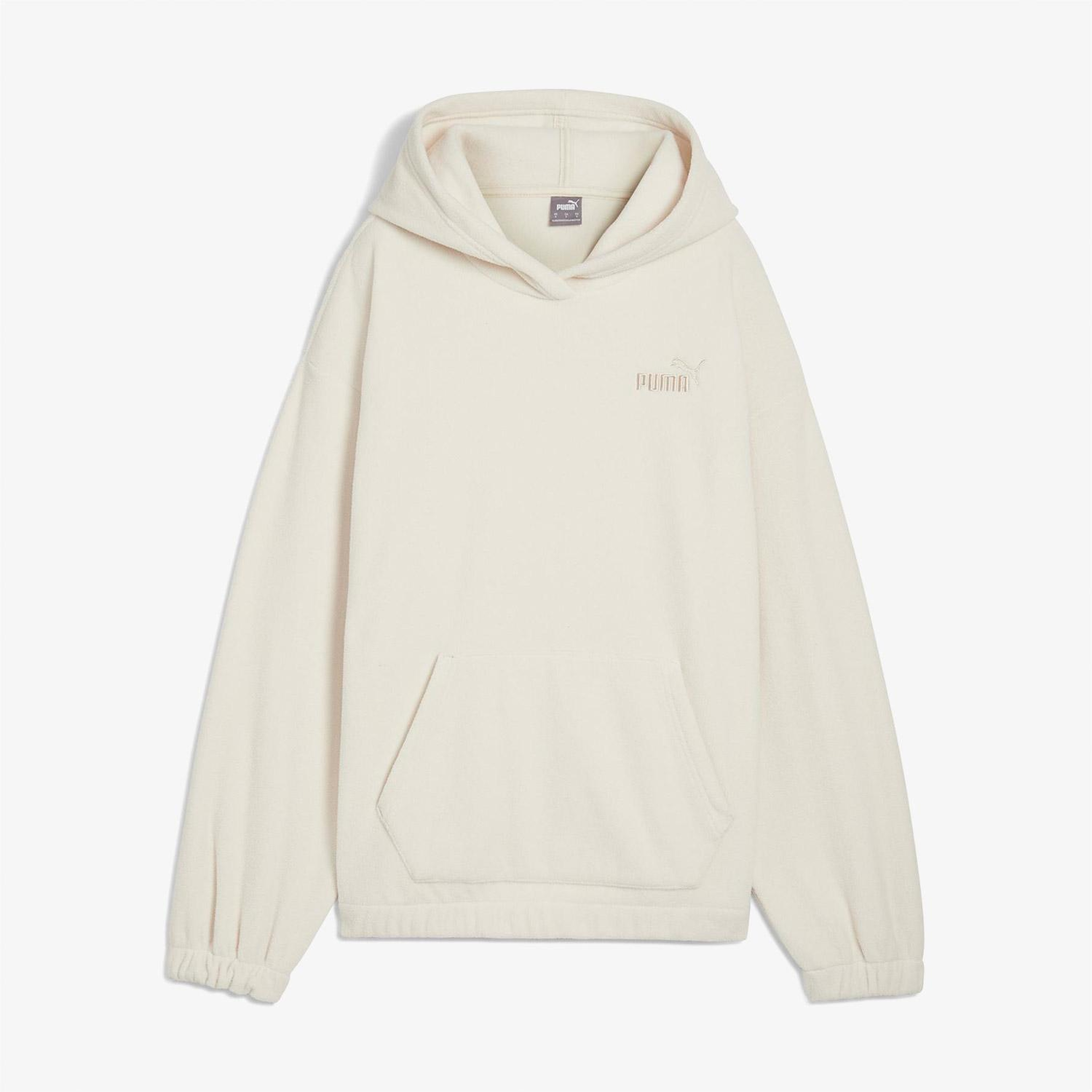 Puma Essentials Elevated Kadın Bej Günlük Sweatshirt