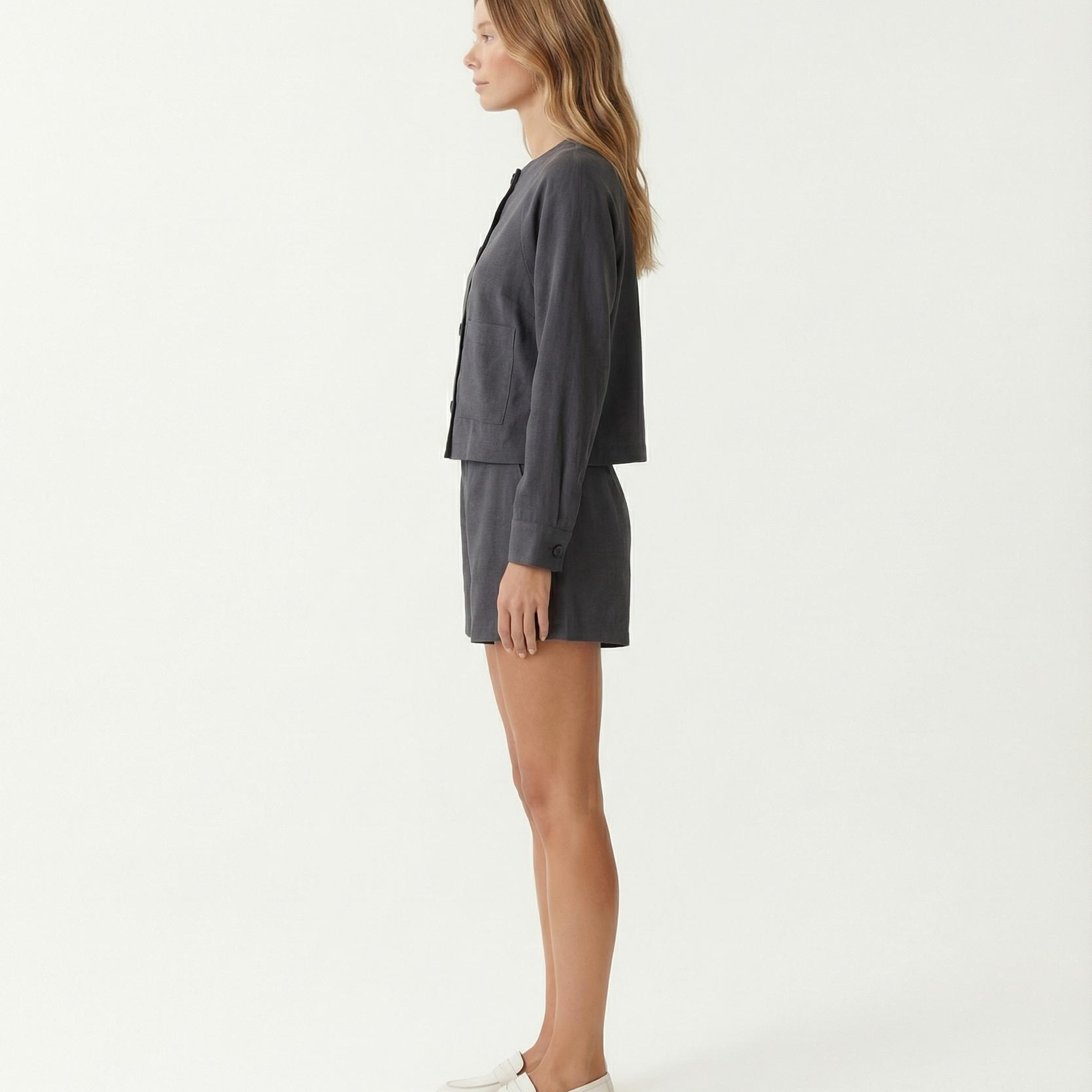 YARGICI Regular Bisiklet Yaka Uzun Kol Ceket