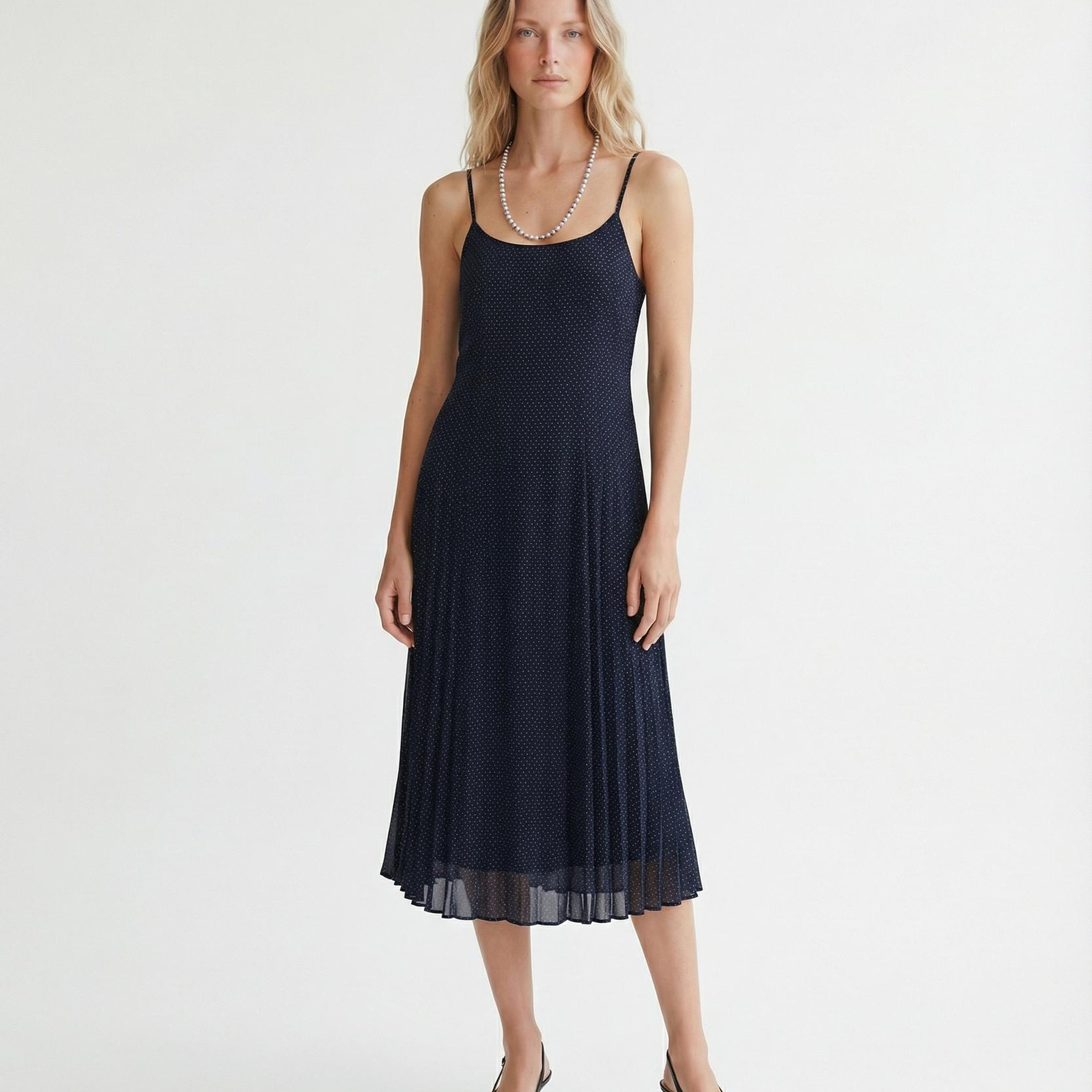 YARGICI Düz Bisiklet Yaka Askılı Elbise