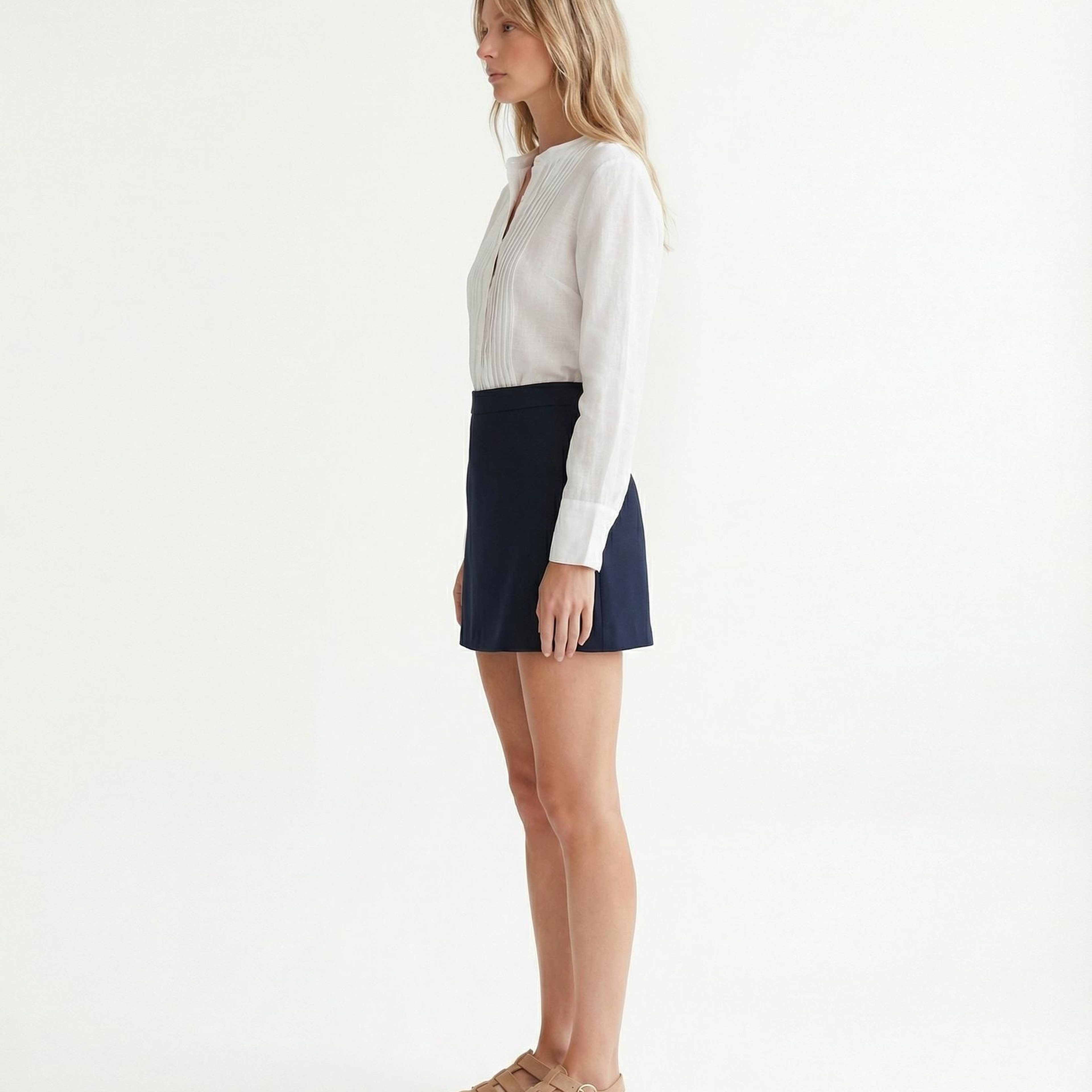 YARGICI A Form Yüksek Bel Etek