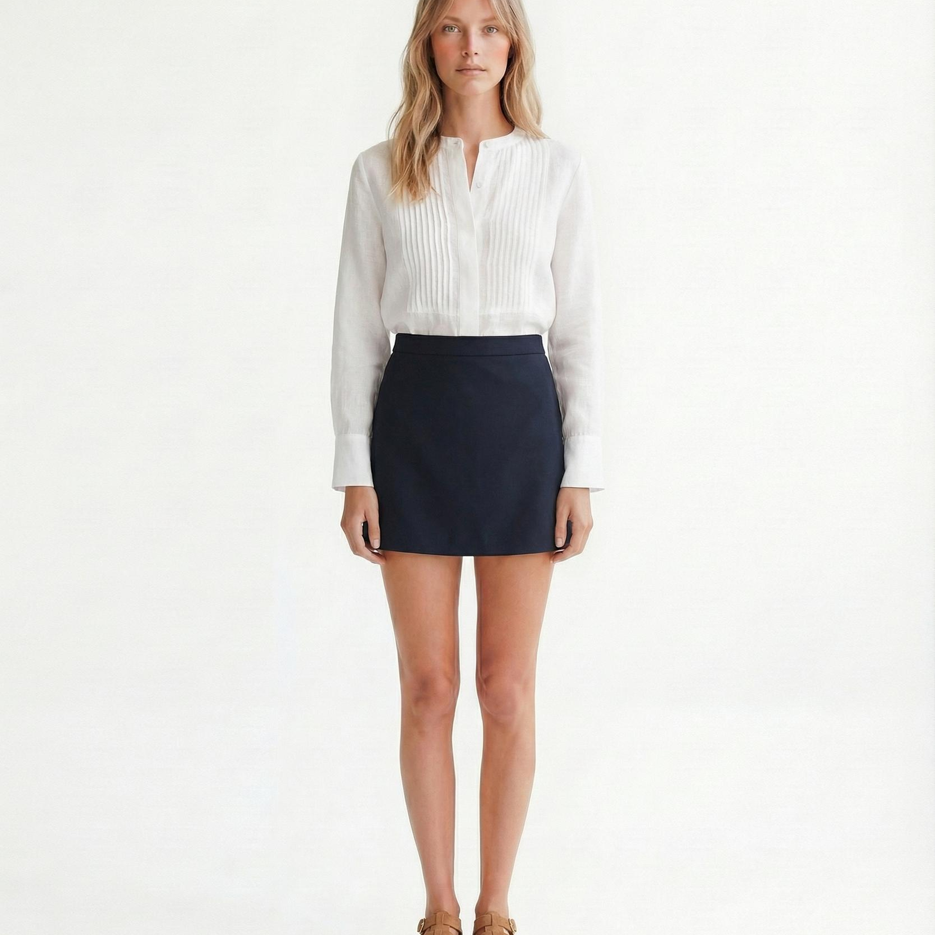 YARGICI A Form Yüksek Bel Etek