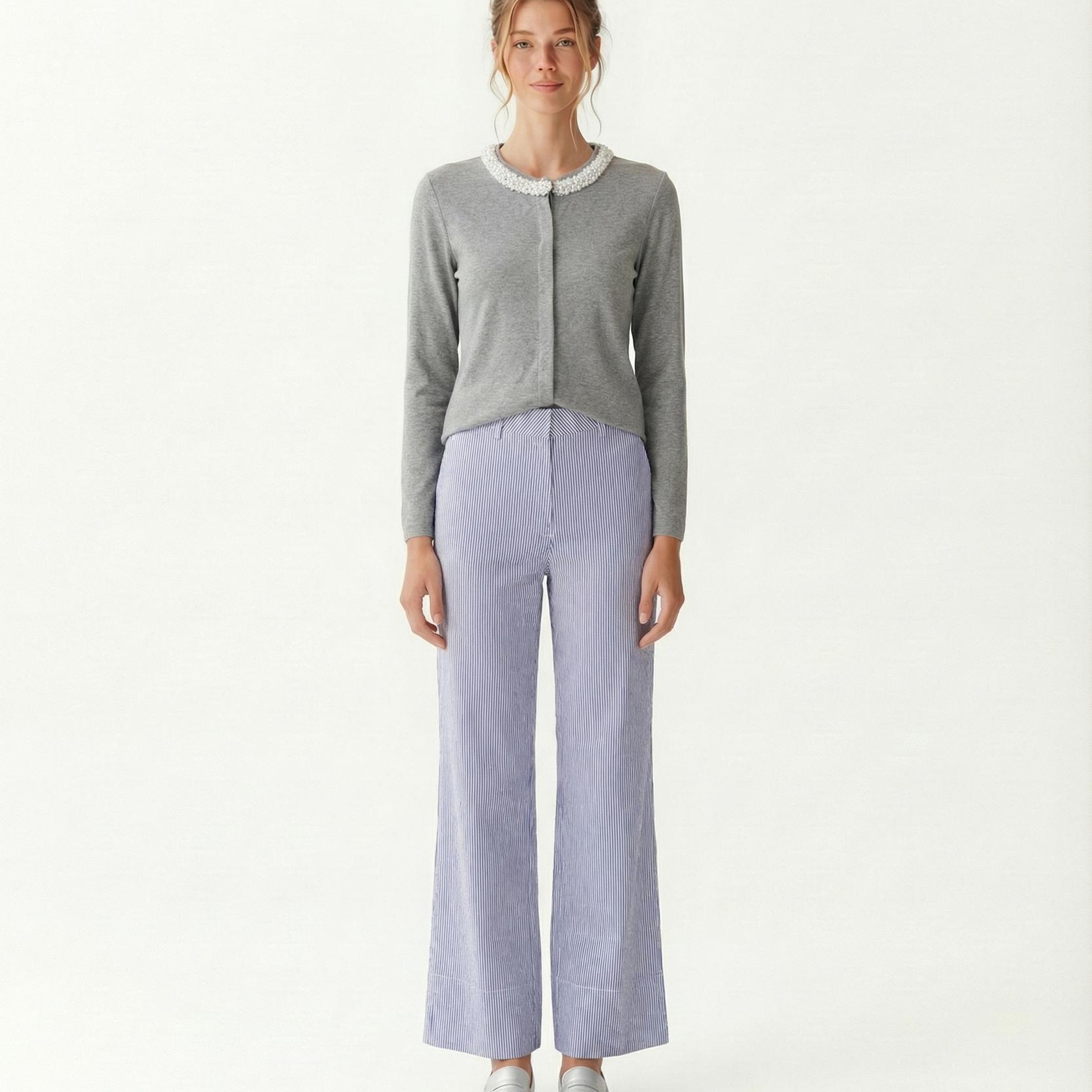 YARGICI Düz Yüksek Bel Pantolon