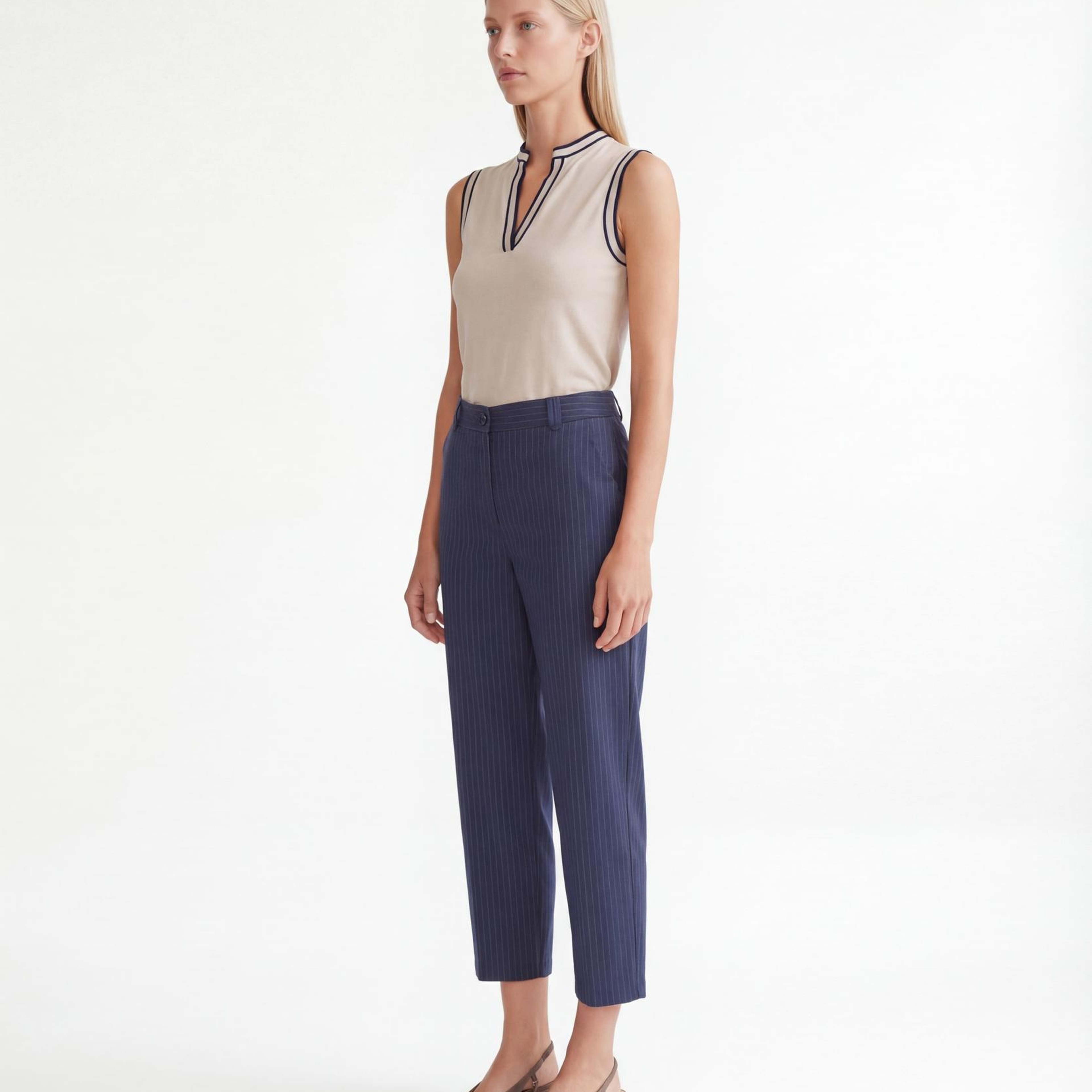 YARGICI Geniş Yüksek Bel Pantolon