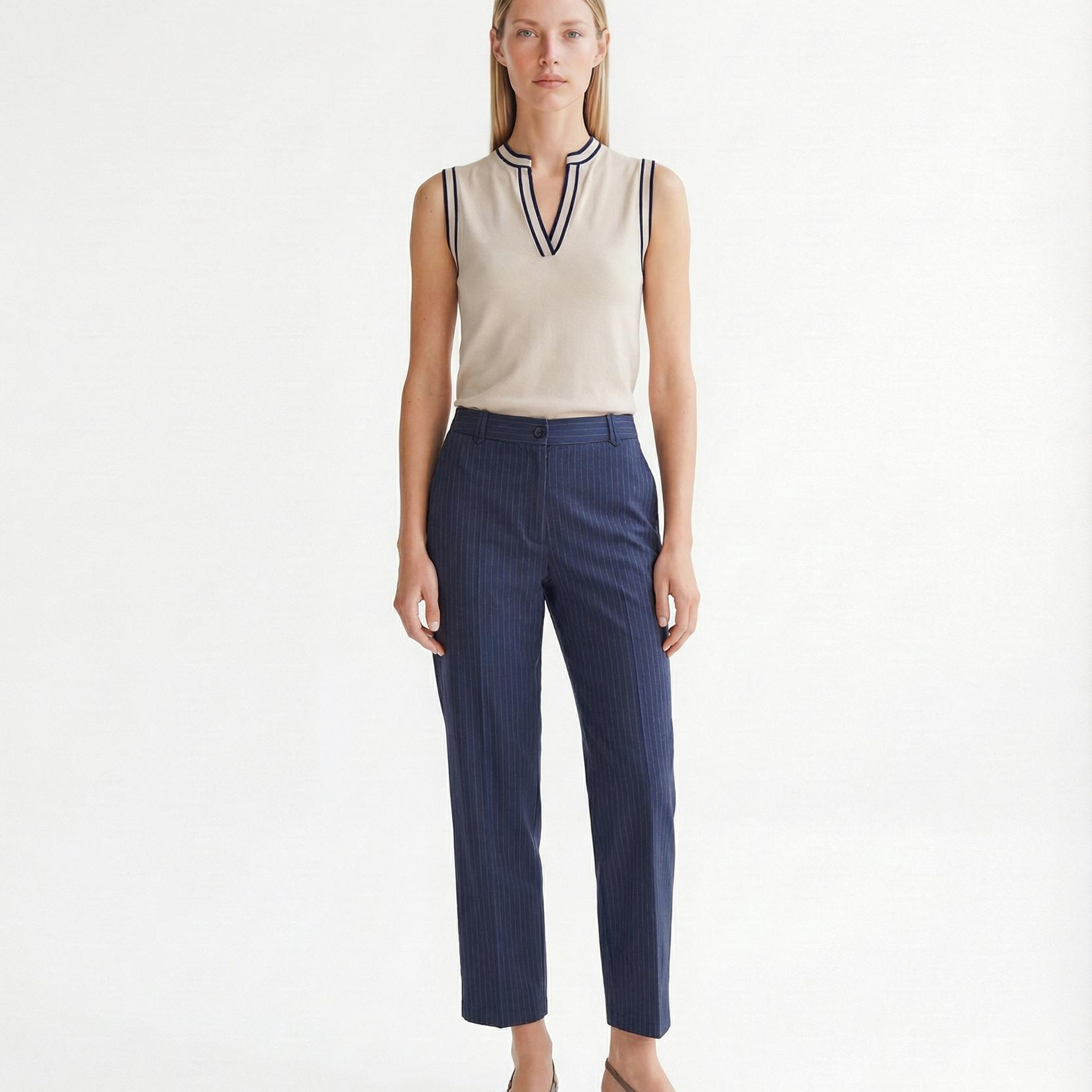 YARGICI Geniş Yüksek Bel Pantolon