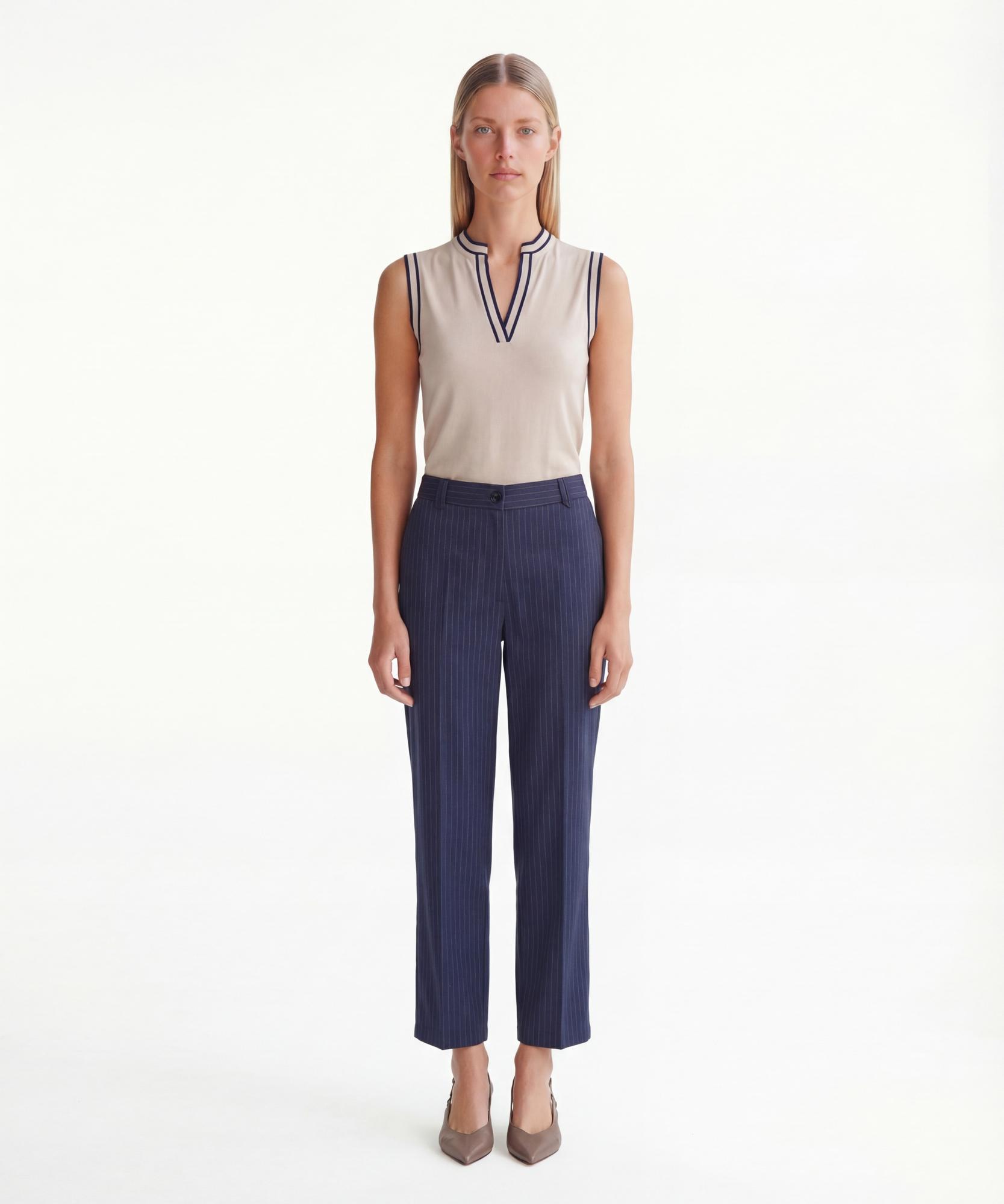 YARGICI Geniş Yüksek Bel Pantolon