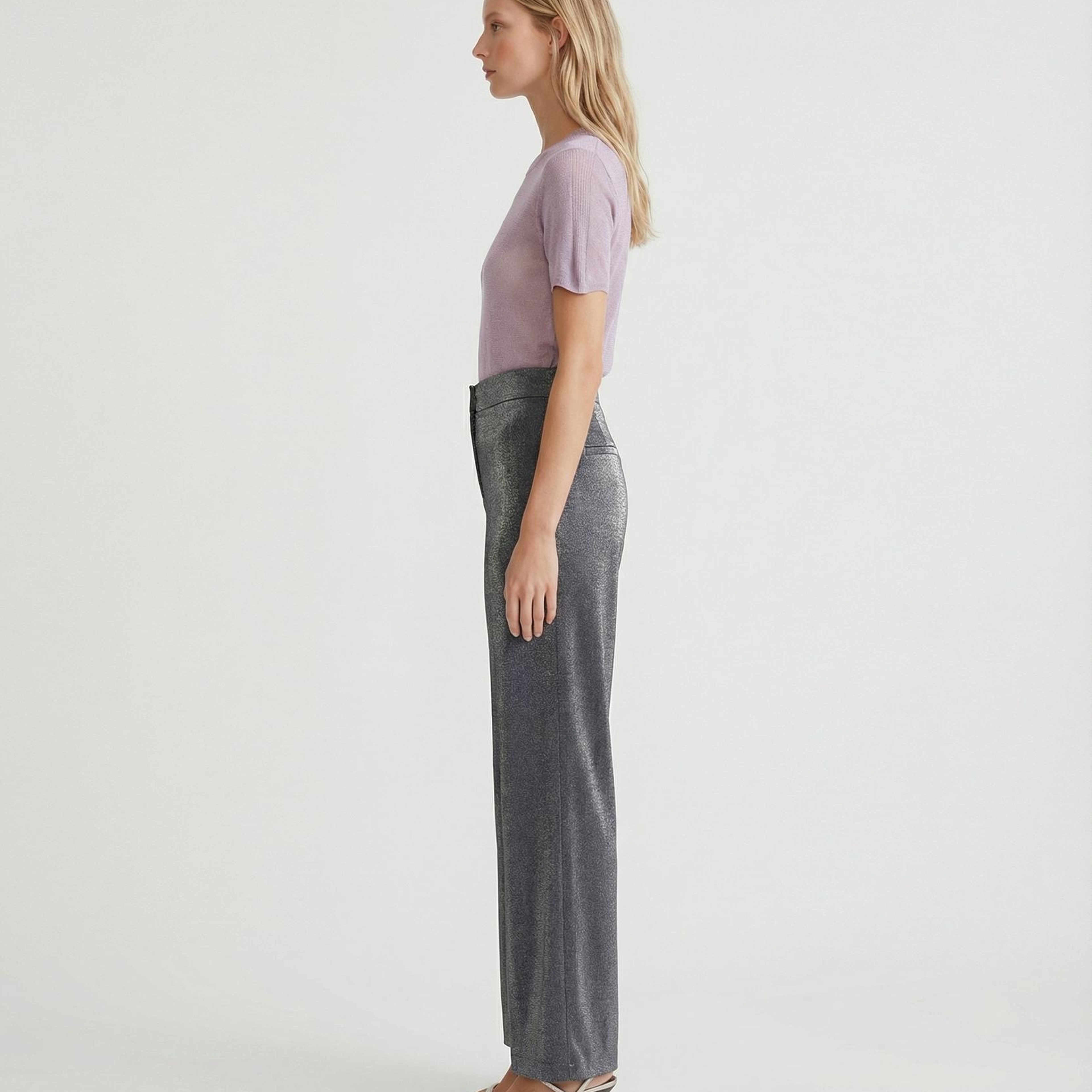 YARGICI Düz Yüksek Bel Pantolon