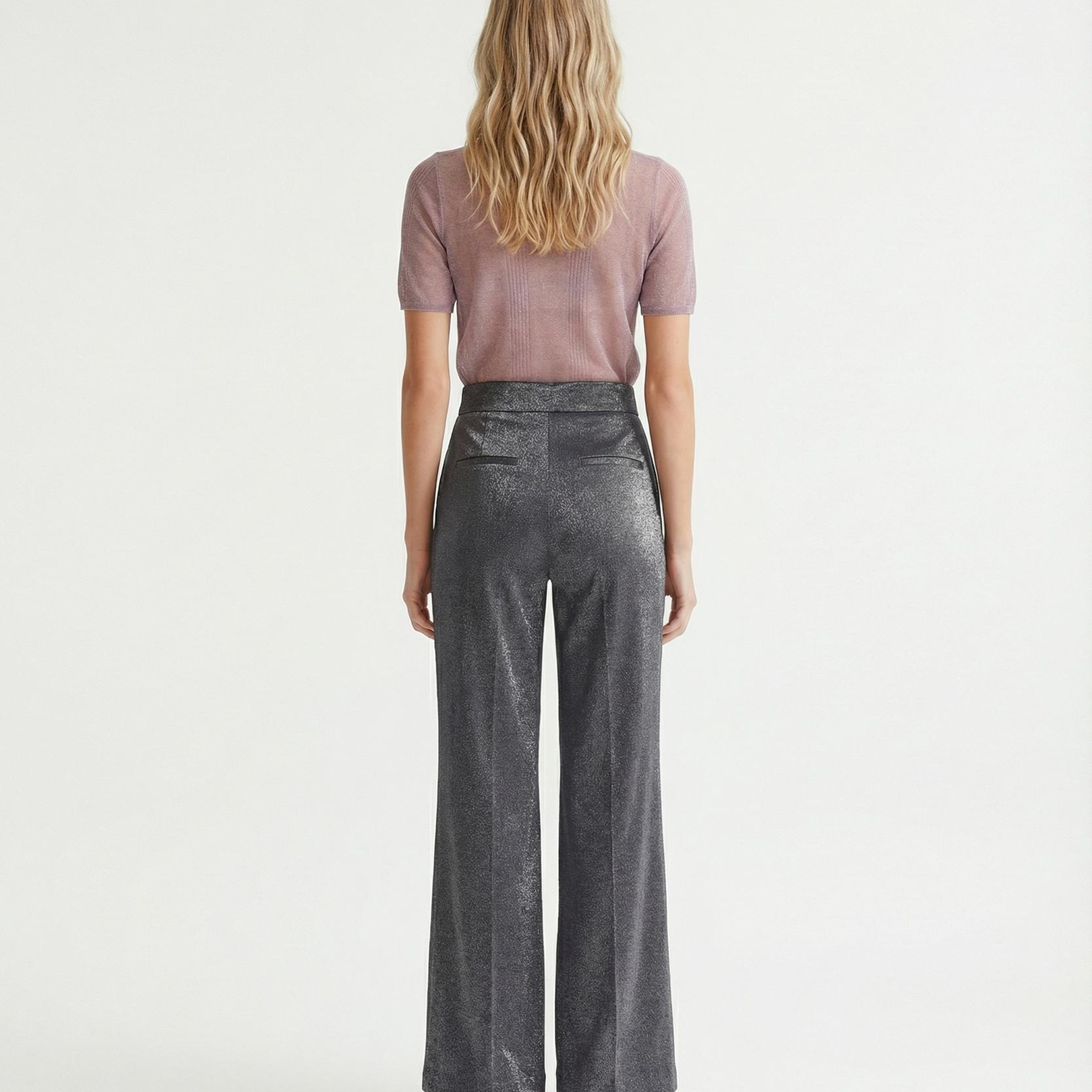 YARGICI Düz Yüksek Bel Pantolon