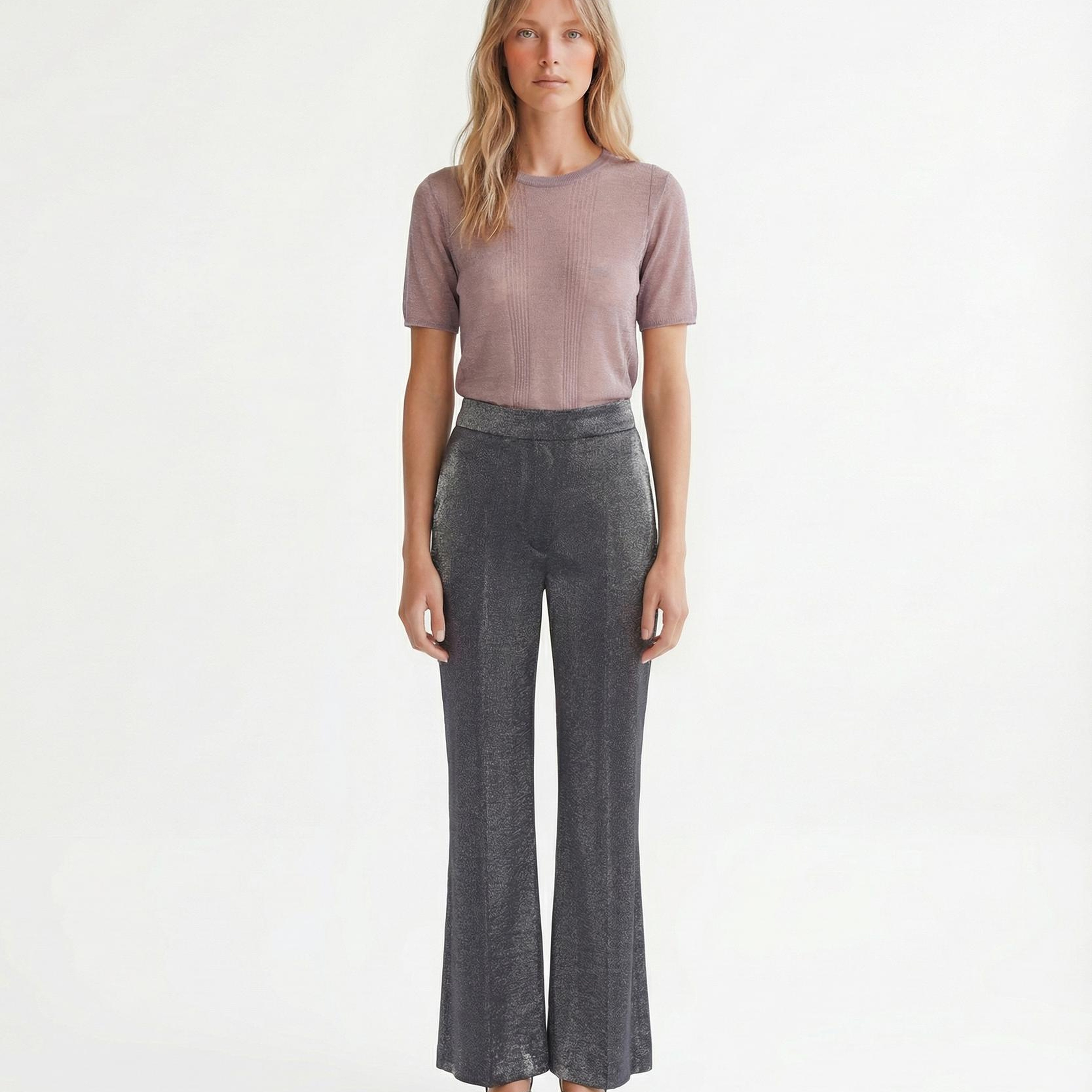 YARGICI Düz Yüksek Bel Pantolon