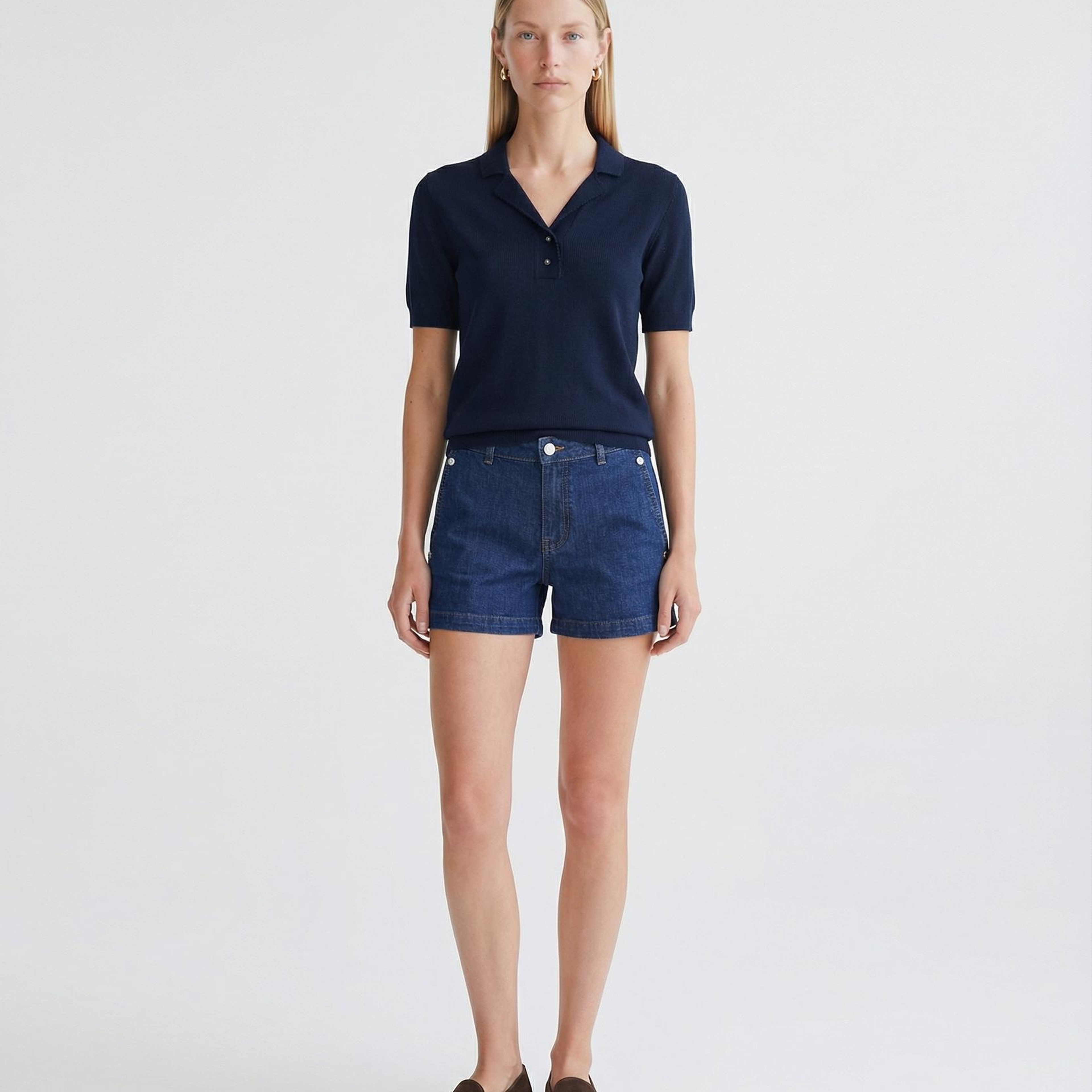 YARGICI Regular Ceket Yaka Kısa Kol Kazak