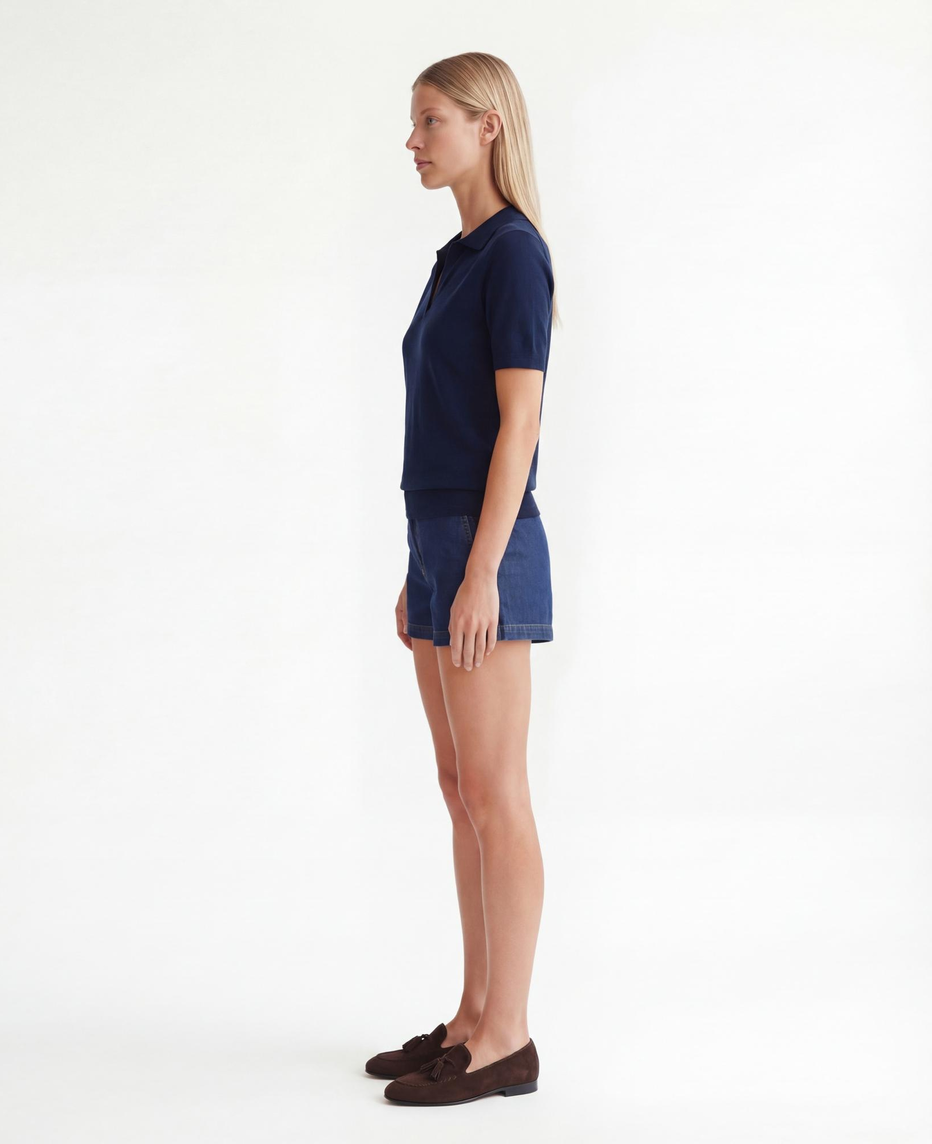 YARGICI Regular Ceket Yaka Kısa Kol Kazak