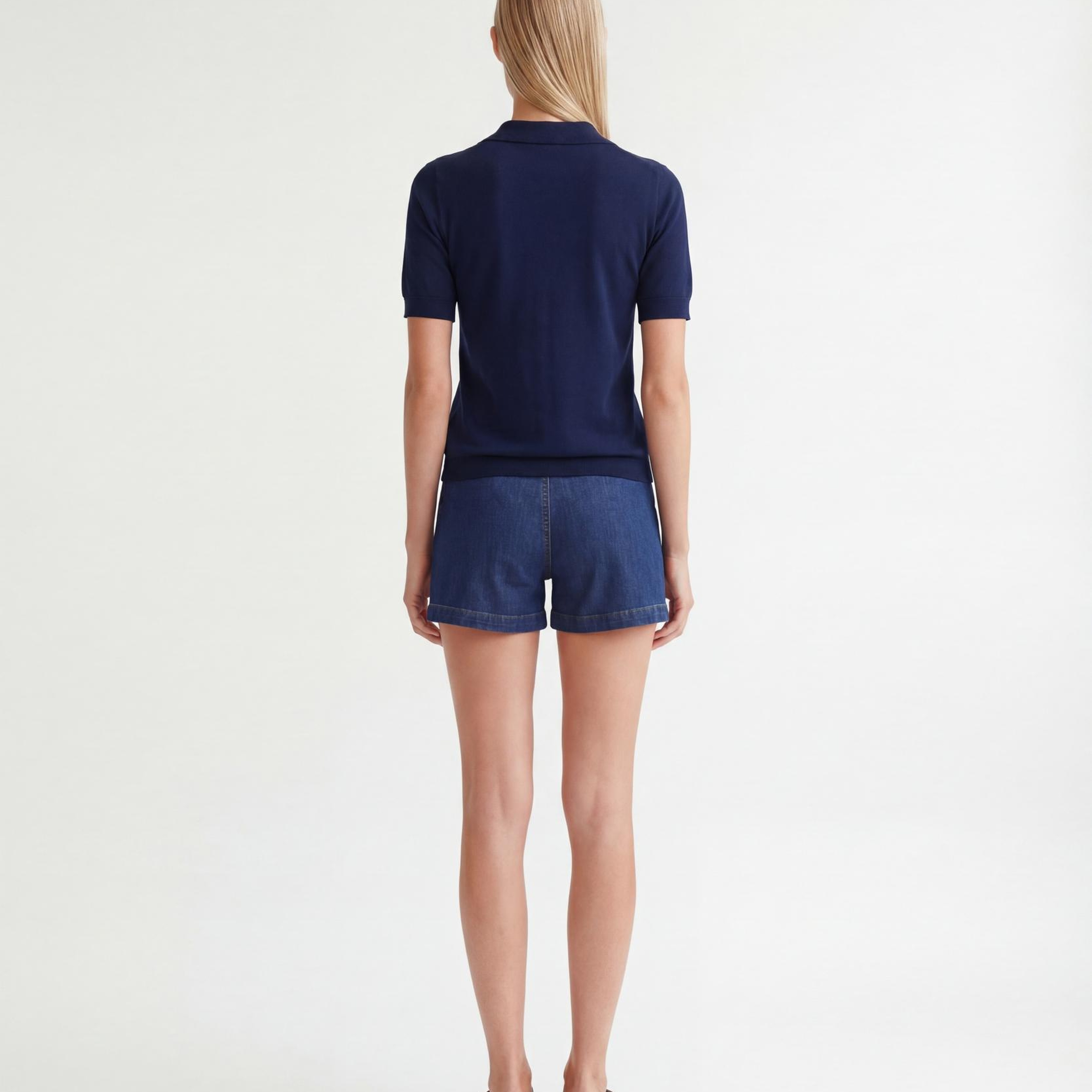 YARGICI Regular Ceket Yaka Kısa Kol Kazak