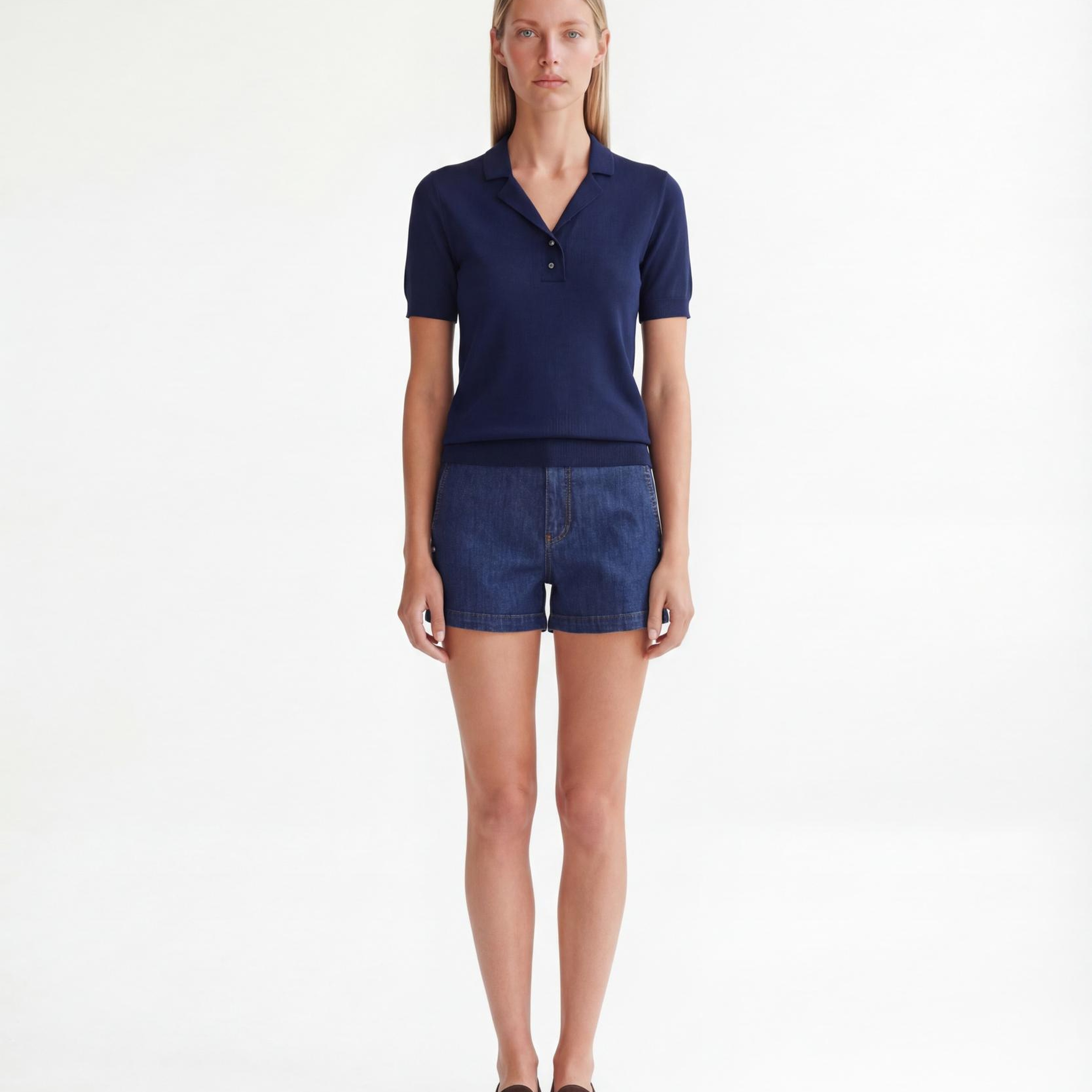 YARGICI Regular Ceket Yaka Kısa Kol Kazak