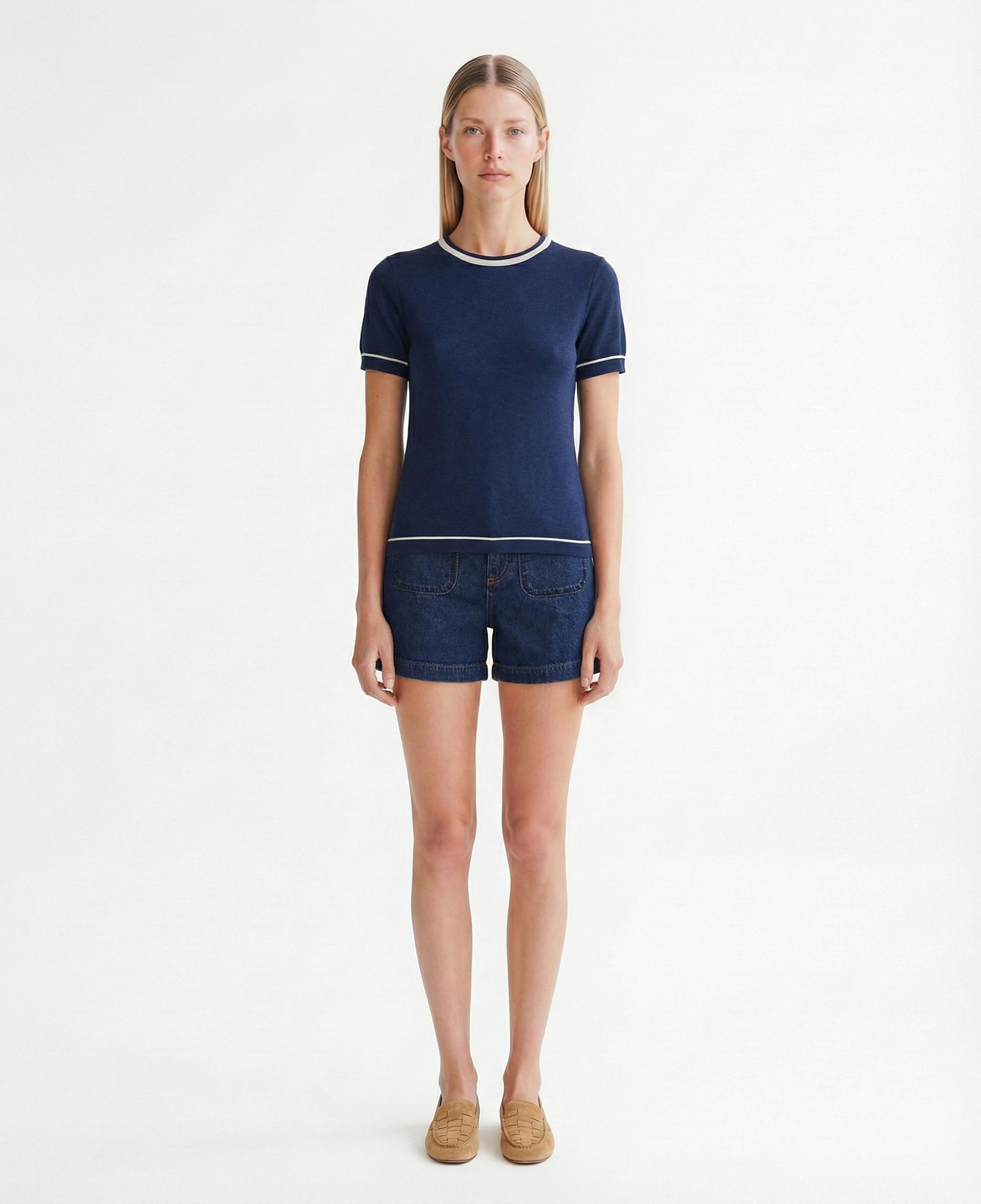 YARGICI Regular Bisiklet Yaka Kısa Kol Kazak