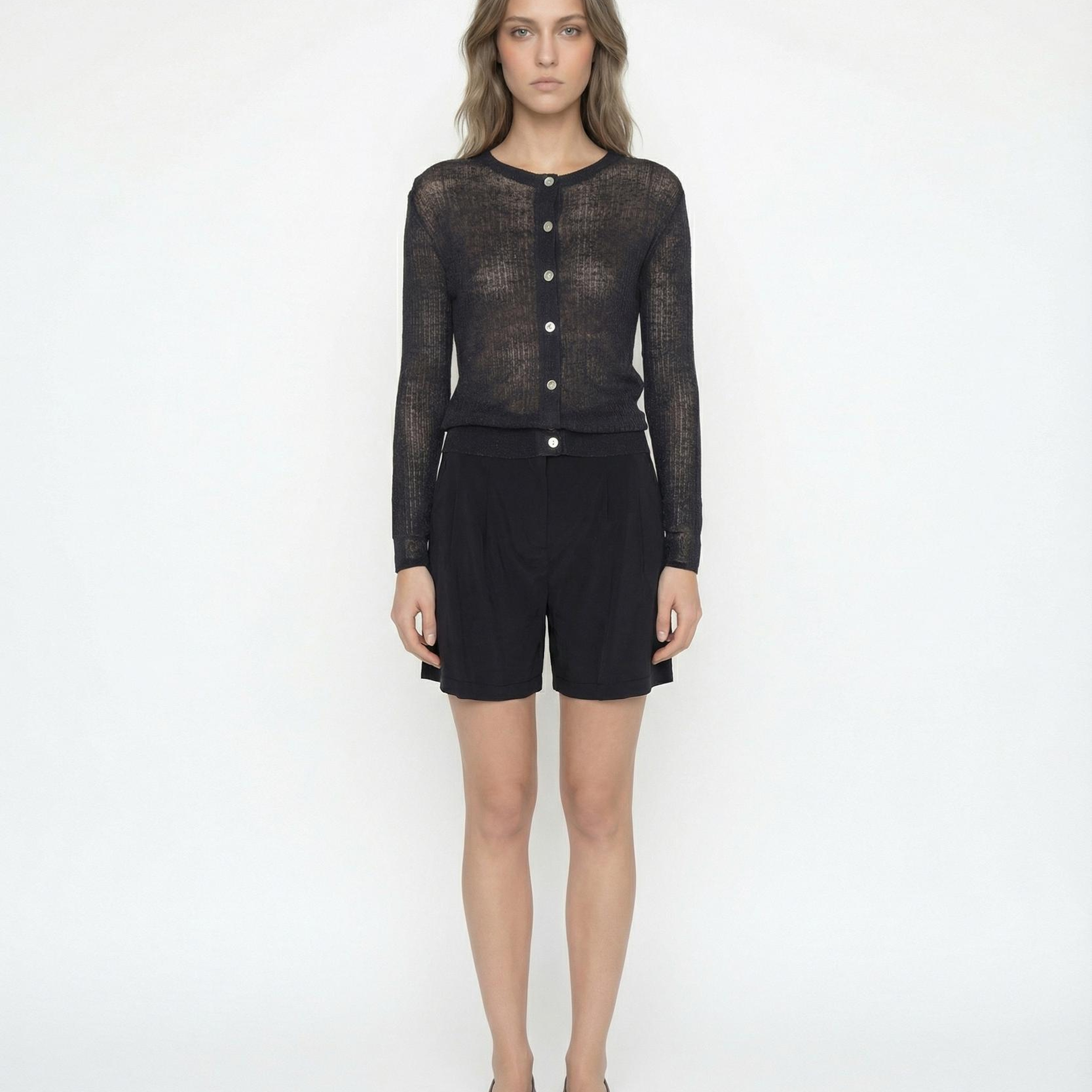 YARGICI Regular Bisiklet Yaka Uzun Kol Hırka