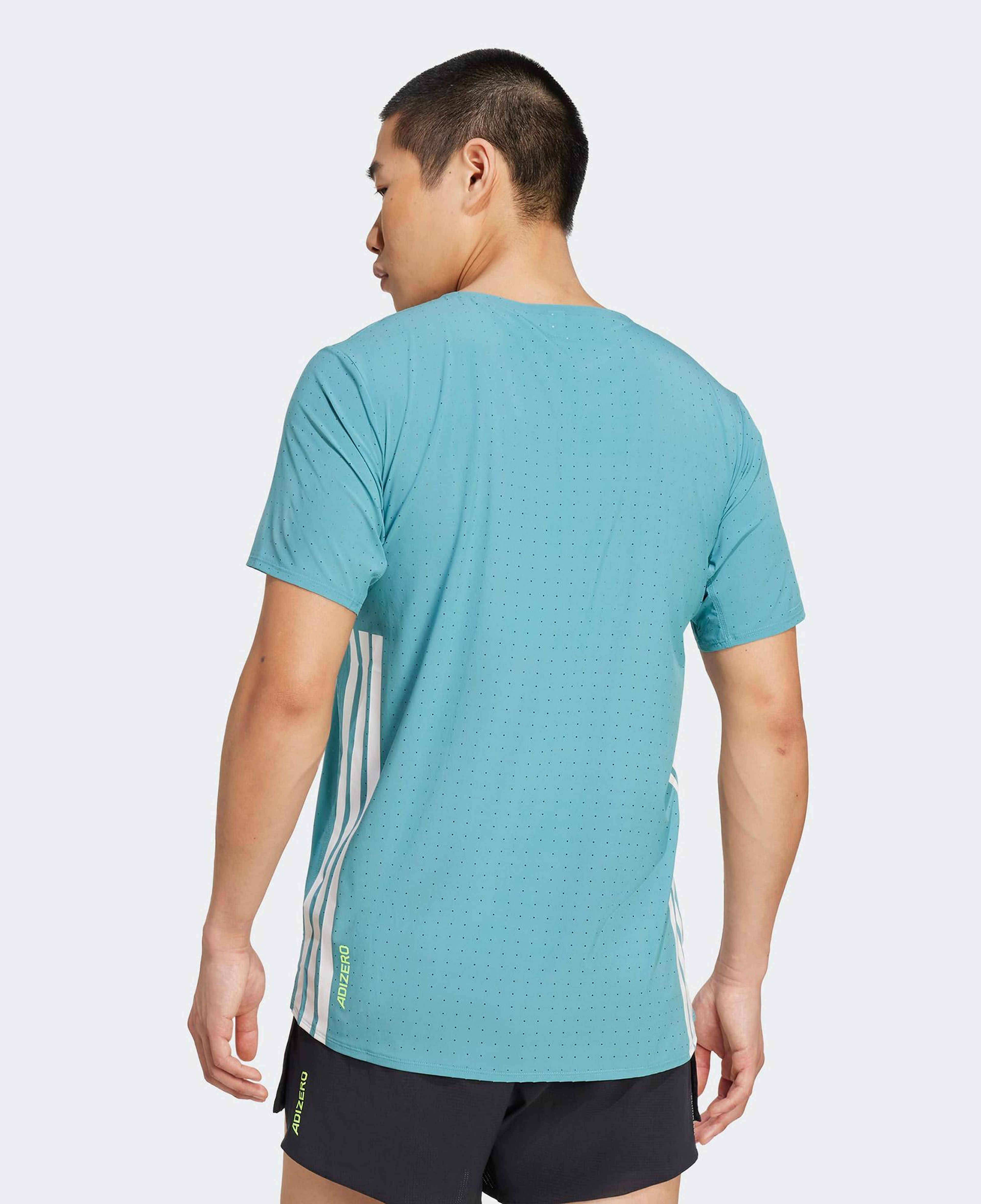 adidas Adizero Running Erkek Mavi Koşu T-Shirt