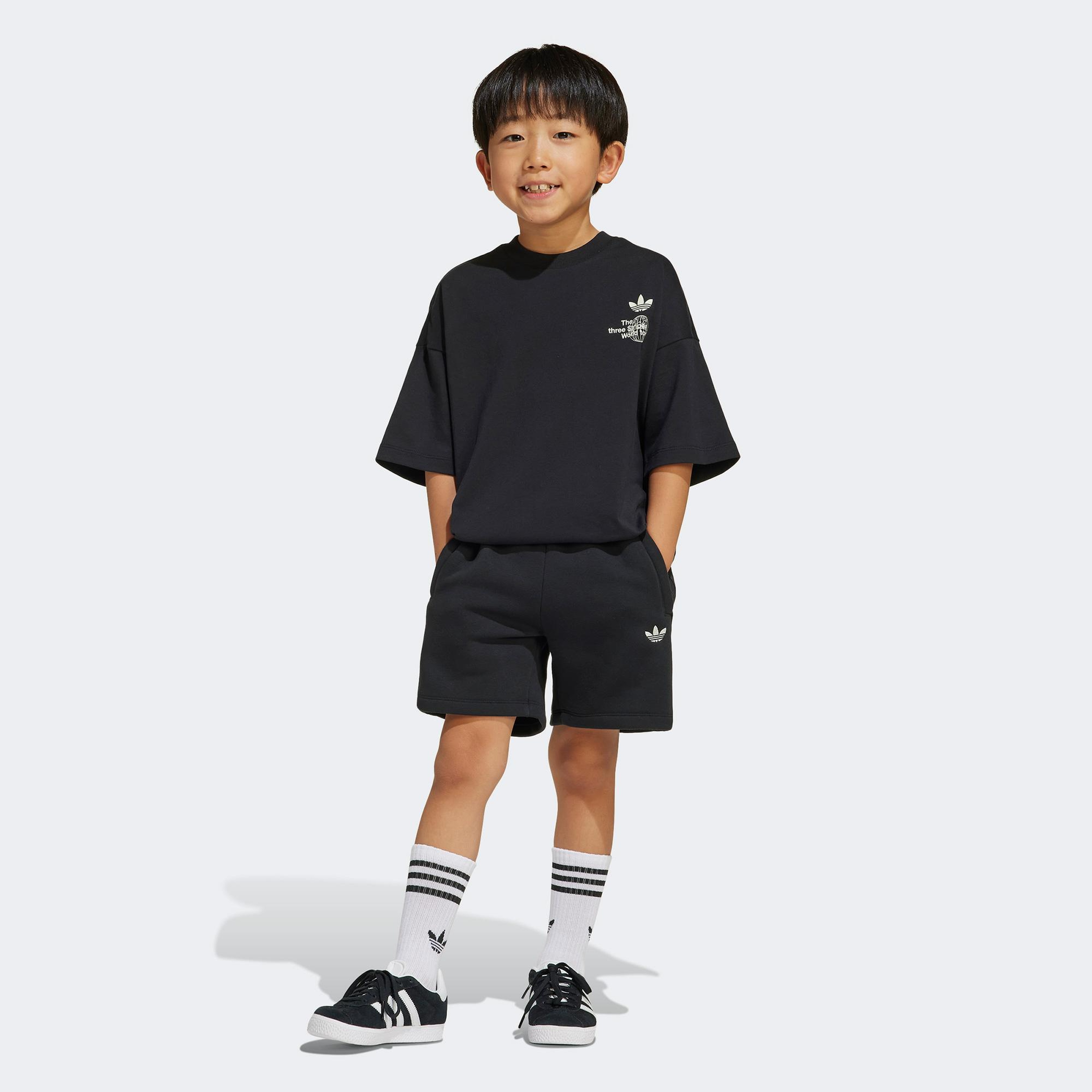 adidas Originals Çocuk Siyah Şort Takım
