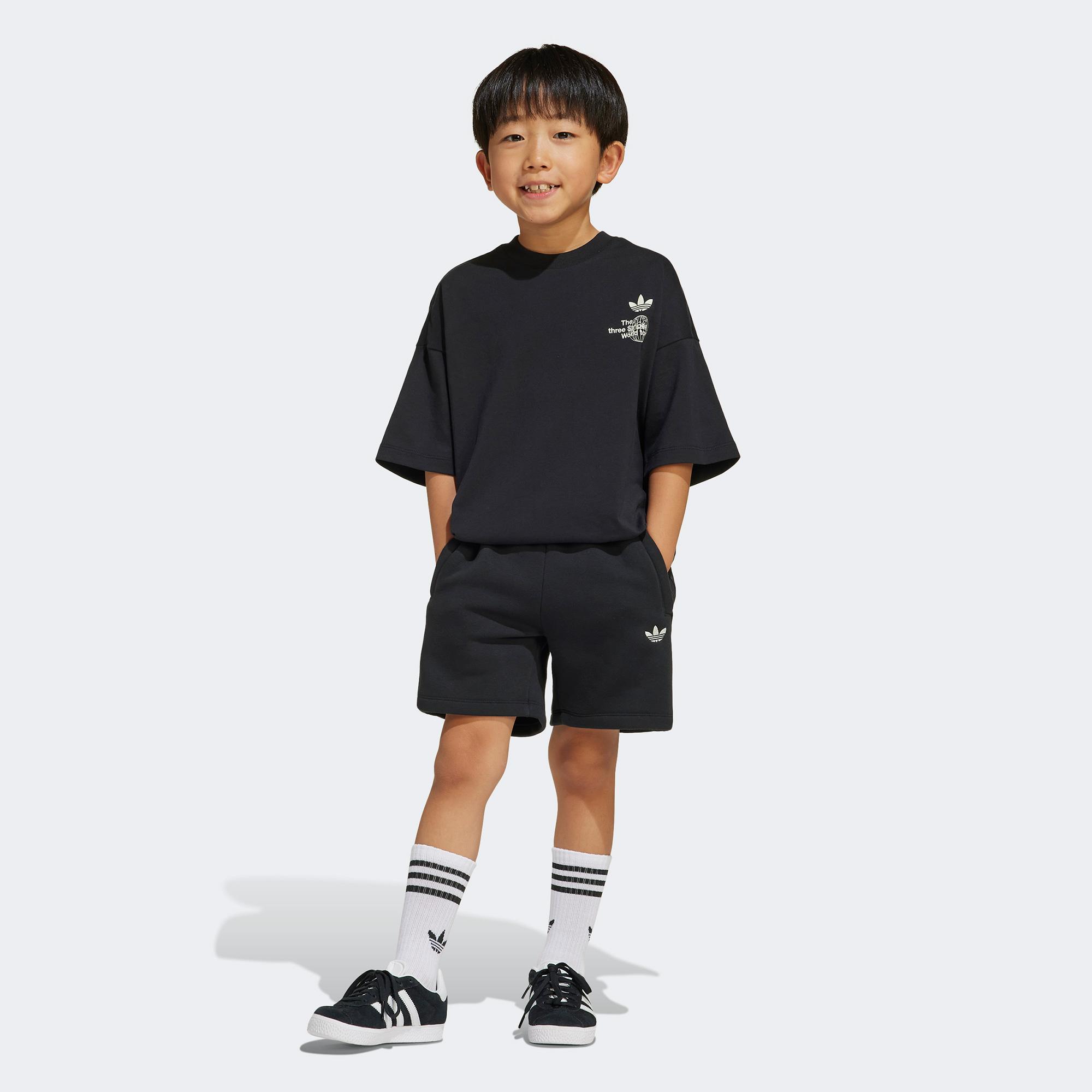 adidas Originals Çocuk Siyah Şort Takım