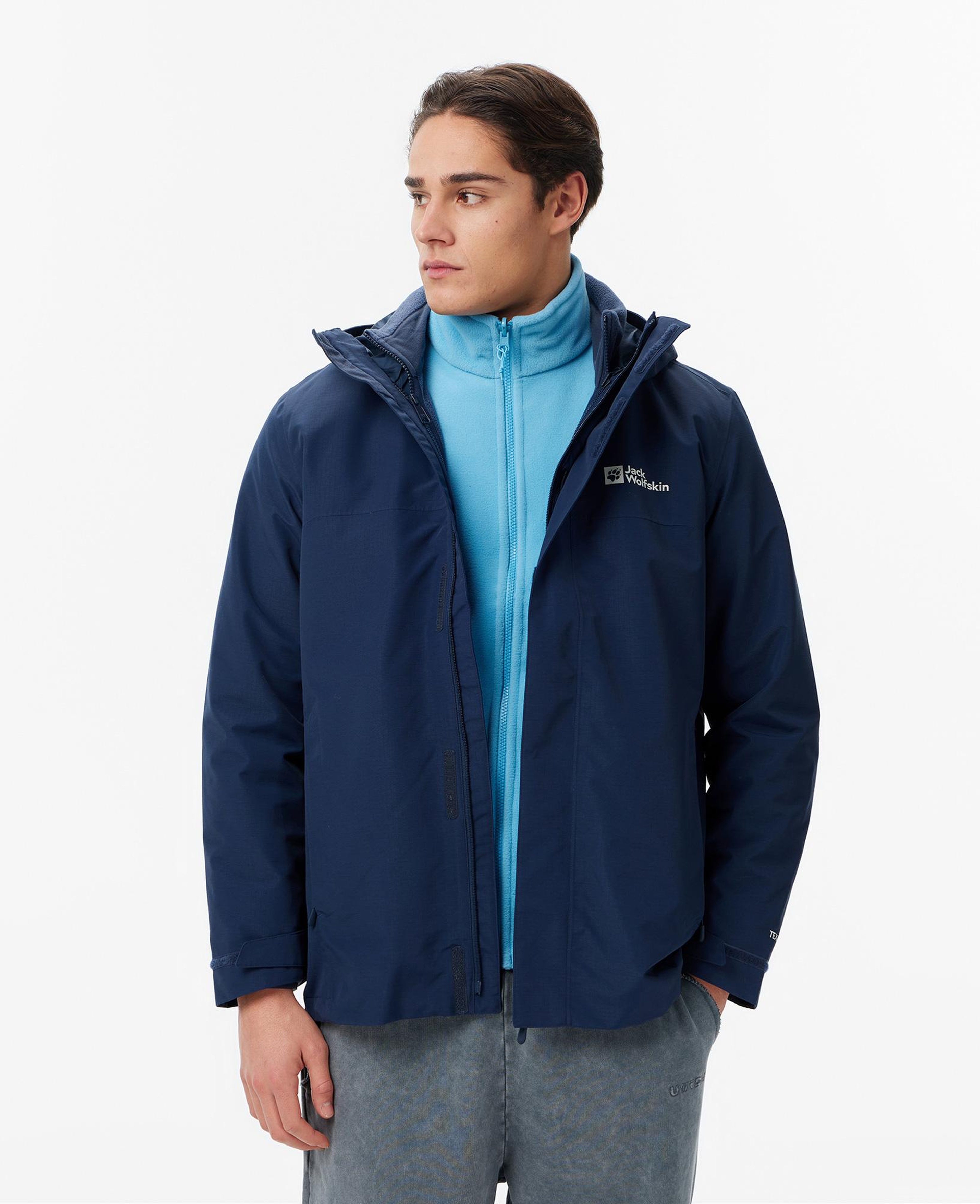 Jack Wolfskin Texapore 3İn1 Erkek Lacivert Ceket