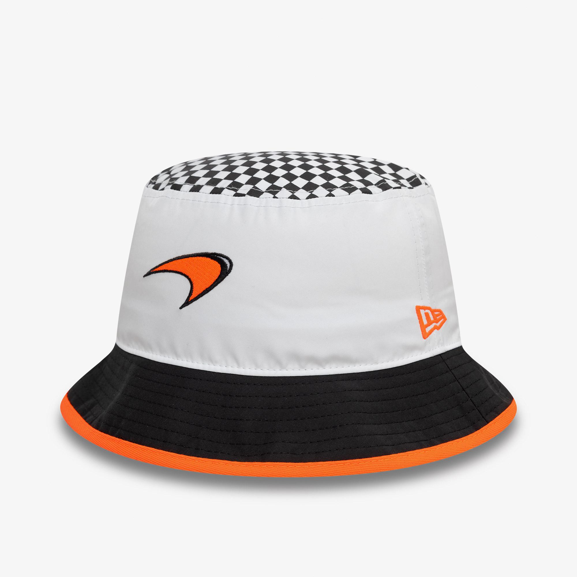 New Era McLaren Racing Checkered Tapered Erkek Beyaz Şapka