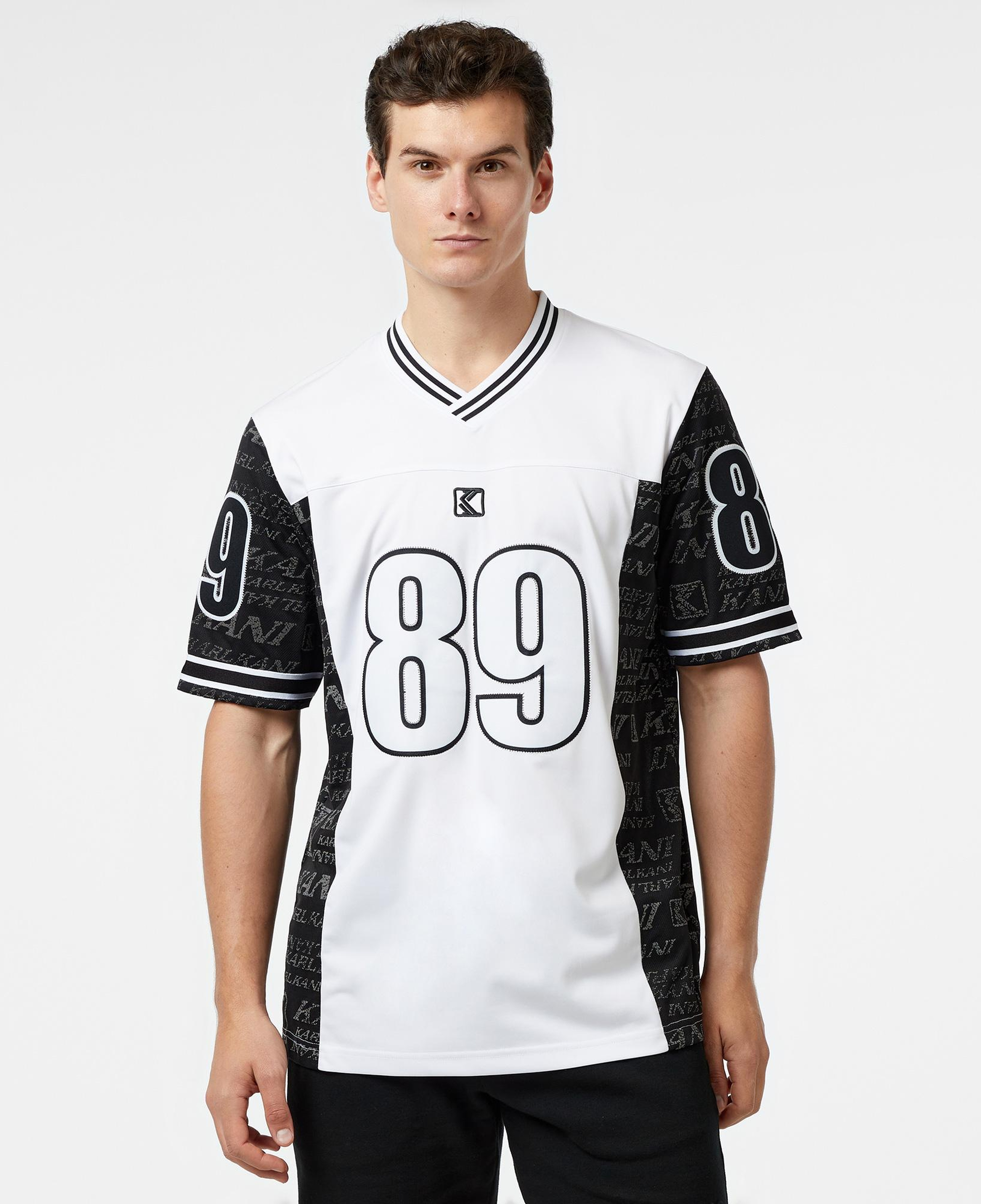 Karl Kani Og Block Logo Jersey Erkek Siyah Gömlek