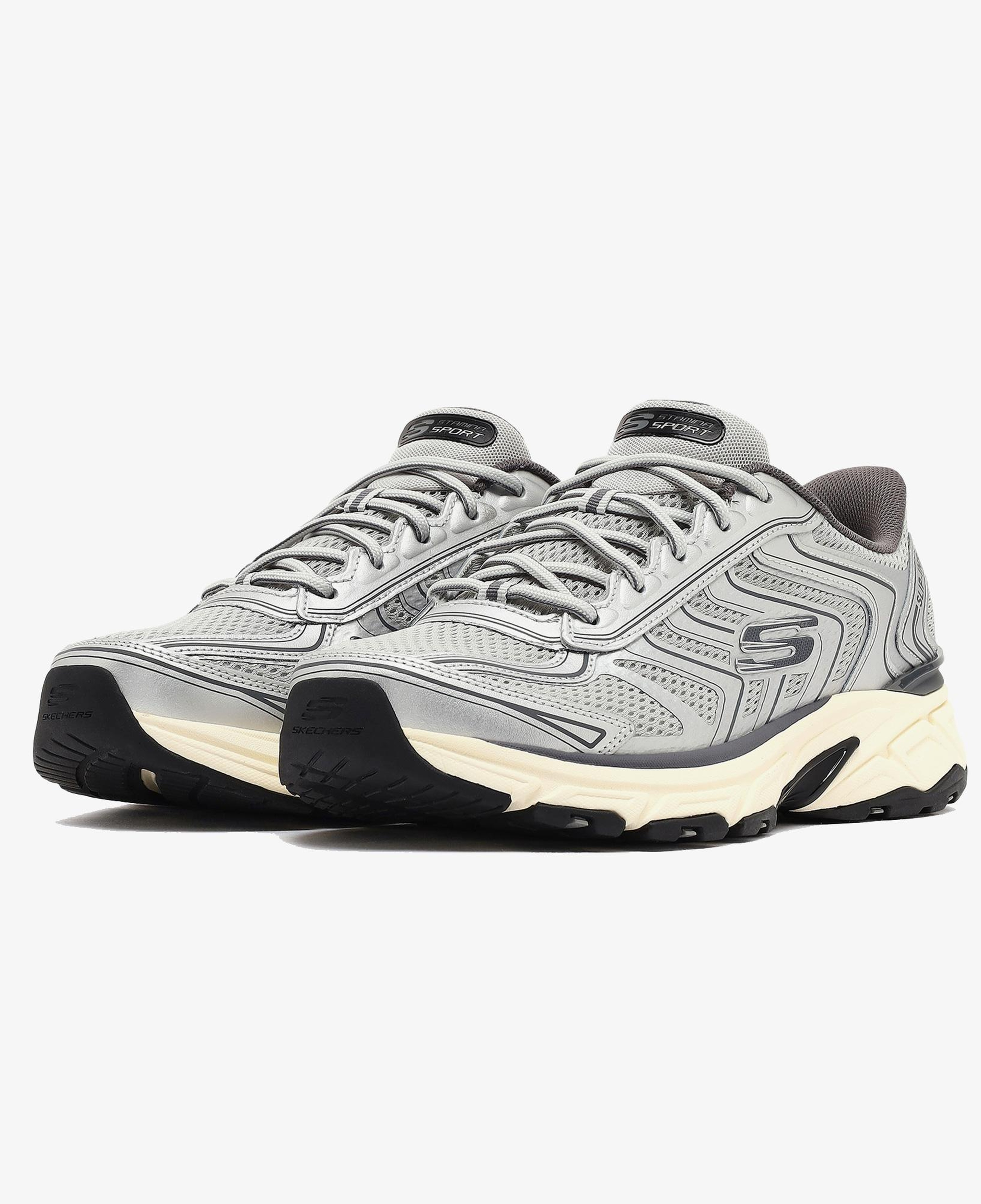 Skechers Stamina Sport Erkek Gri Spor Ayakkabı