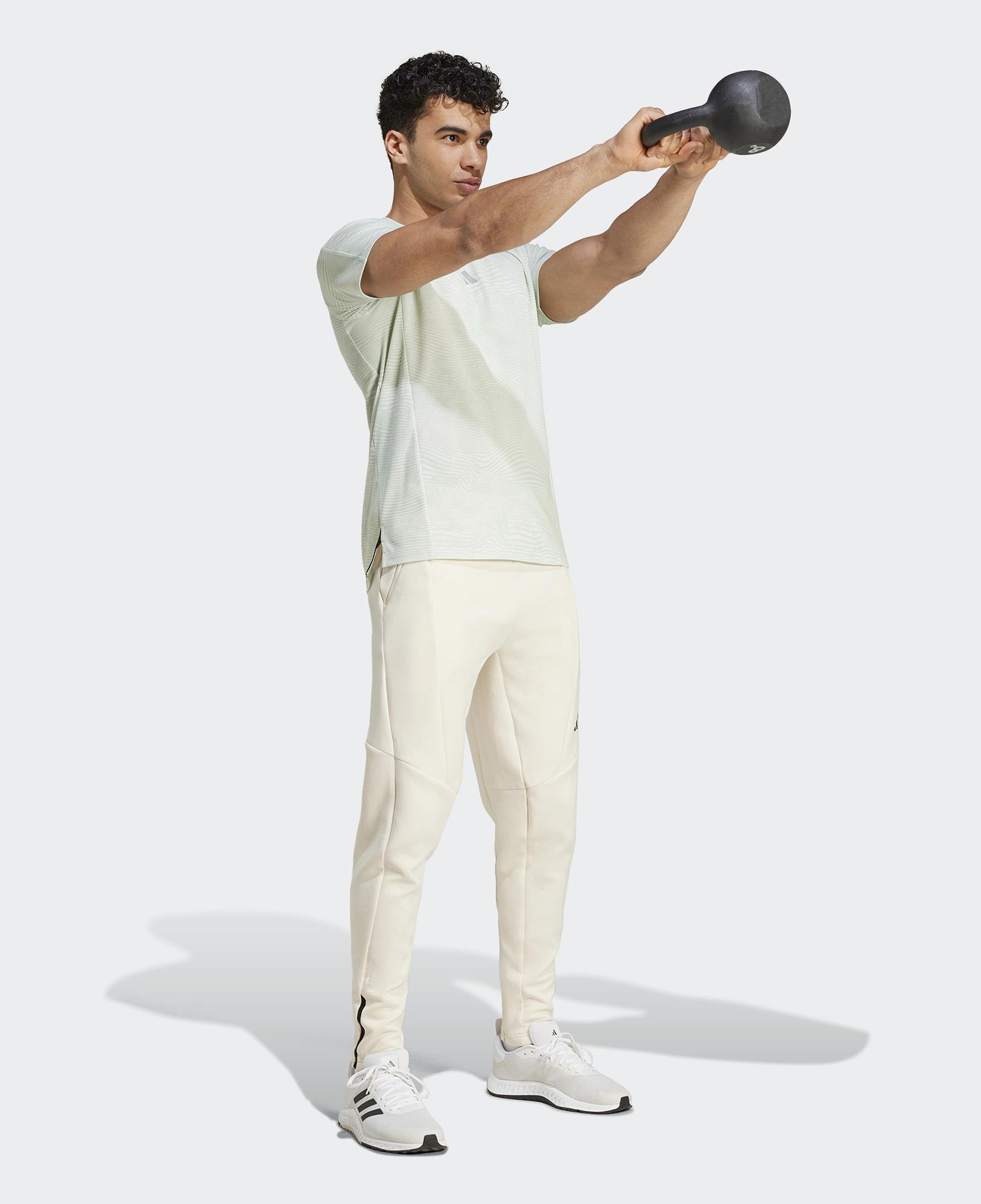 adidas Designed for Training Spaceknit Erkek Bej Günlük Eşofman Altı