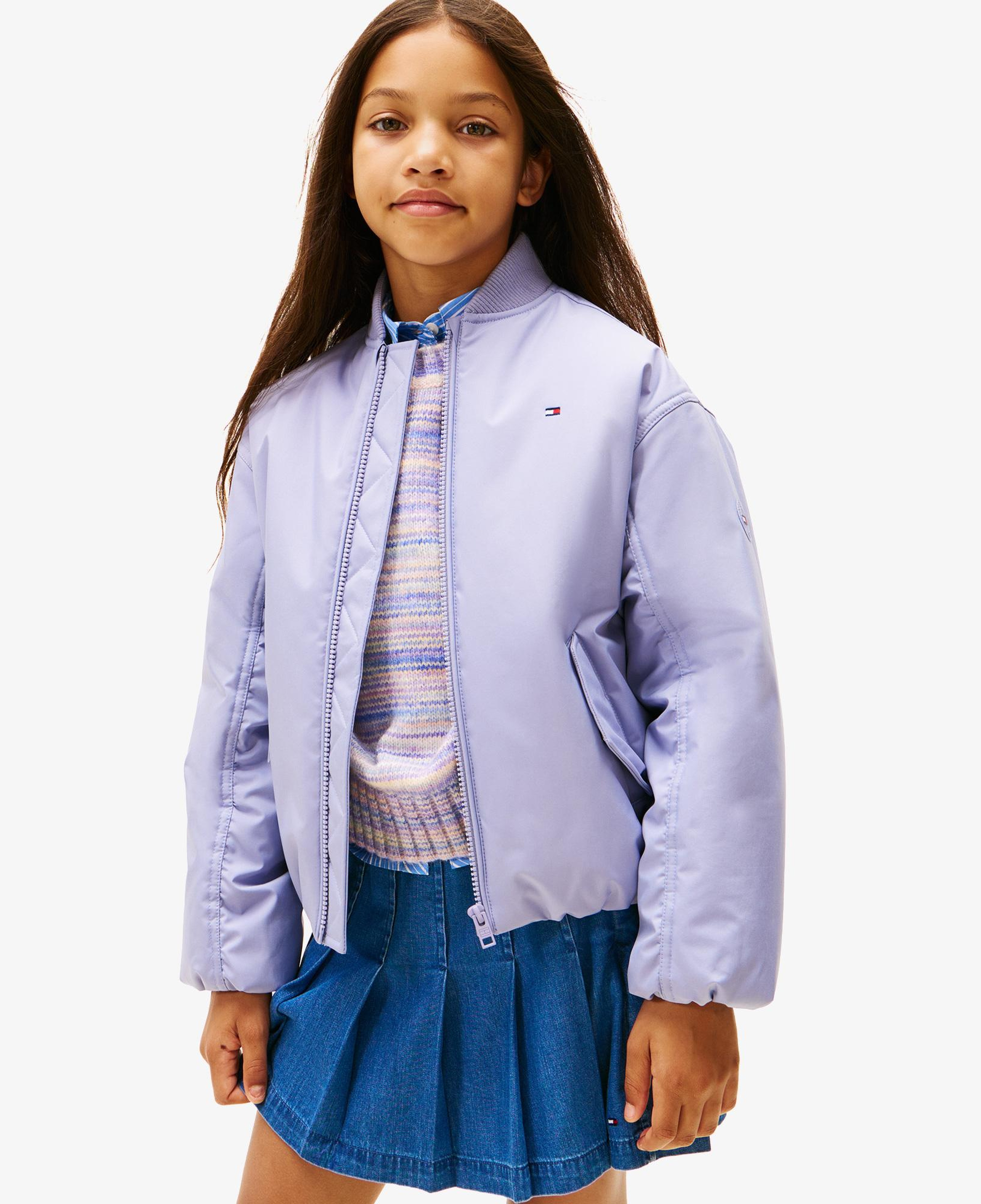 Tommy Hilfiger Padded Bomber Çocuk Mavi Ceket