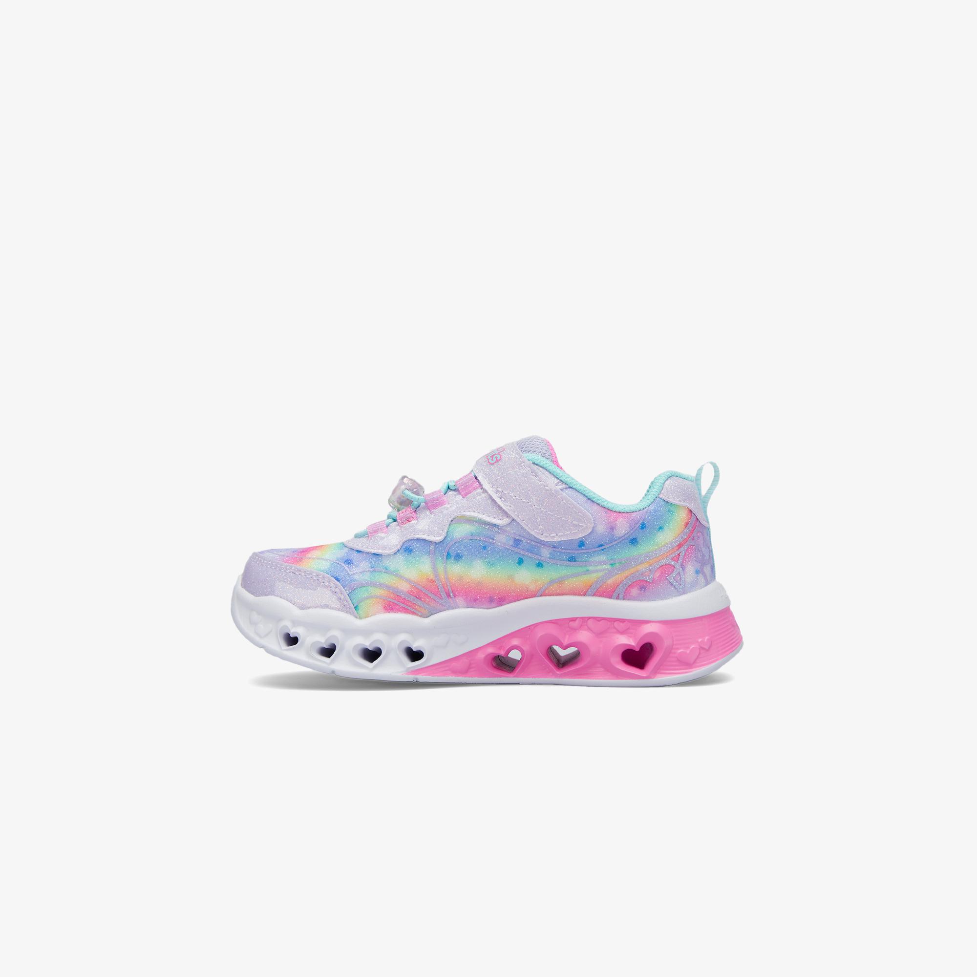 Skechers Flutter Heart Lights Çocuk LAVANTA/AÇIK MAVİ Spor Ayakkabı
