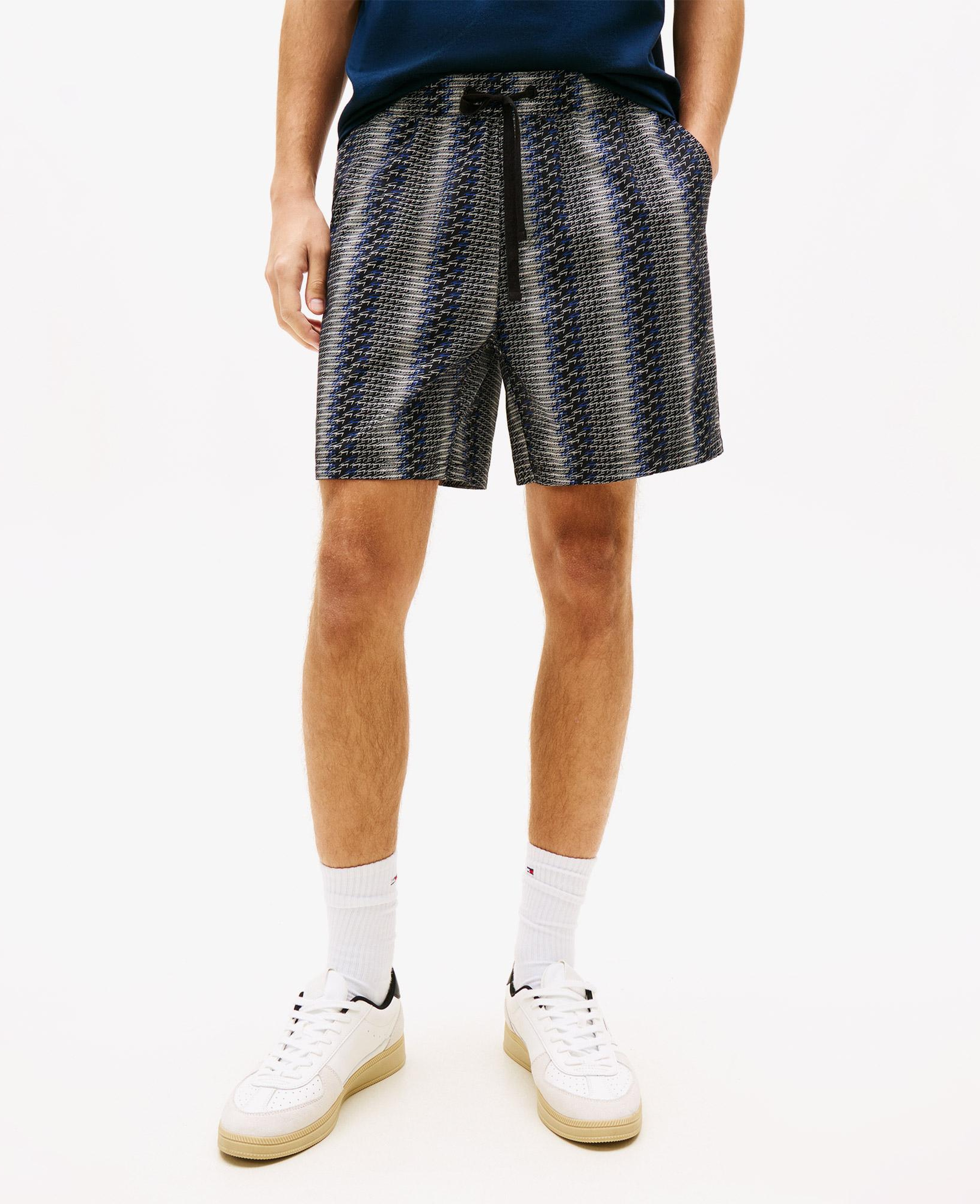 Tommy Hilfiger Aop Erkek Siyah Şort