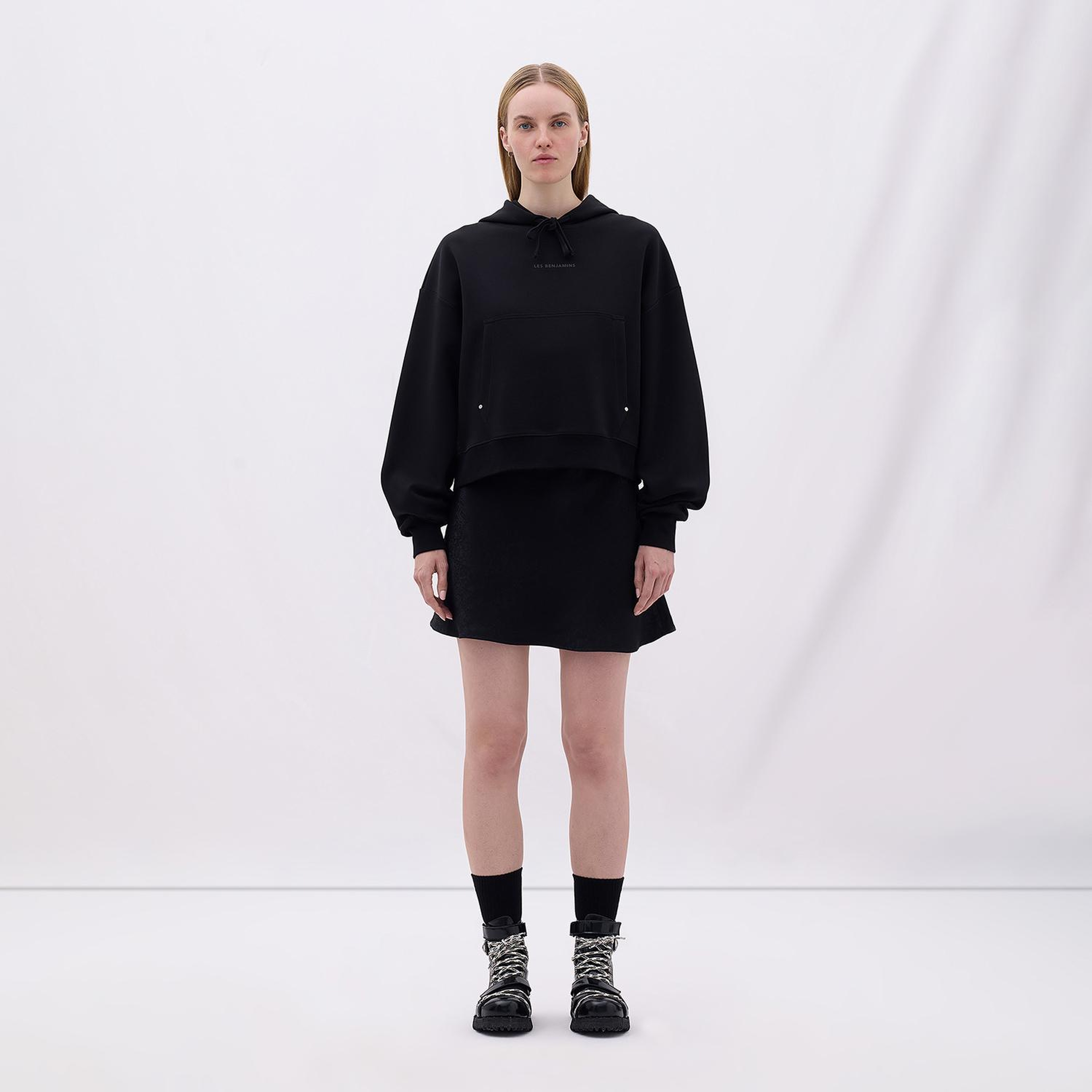 Les Benjamins Classics Kadın Siyah Hoodie