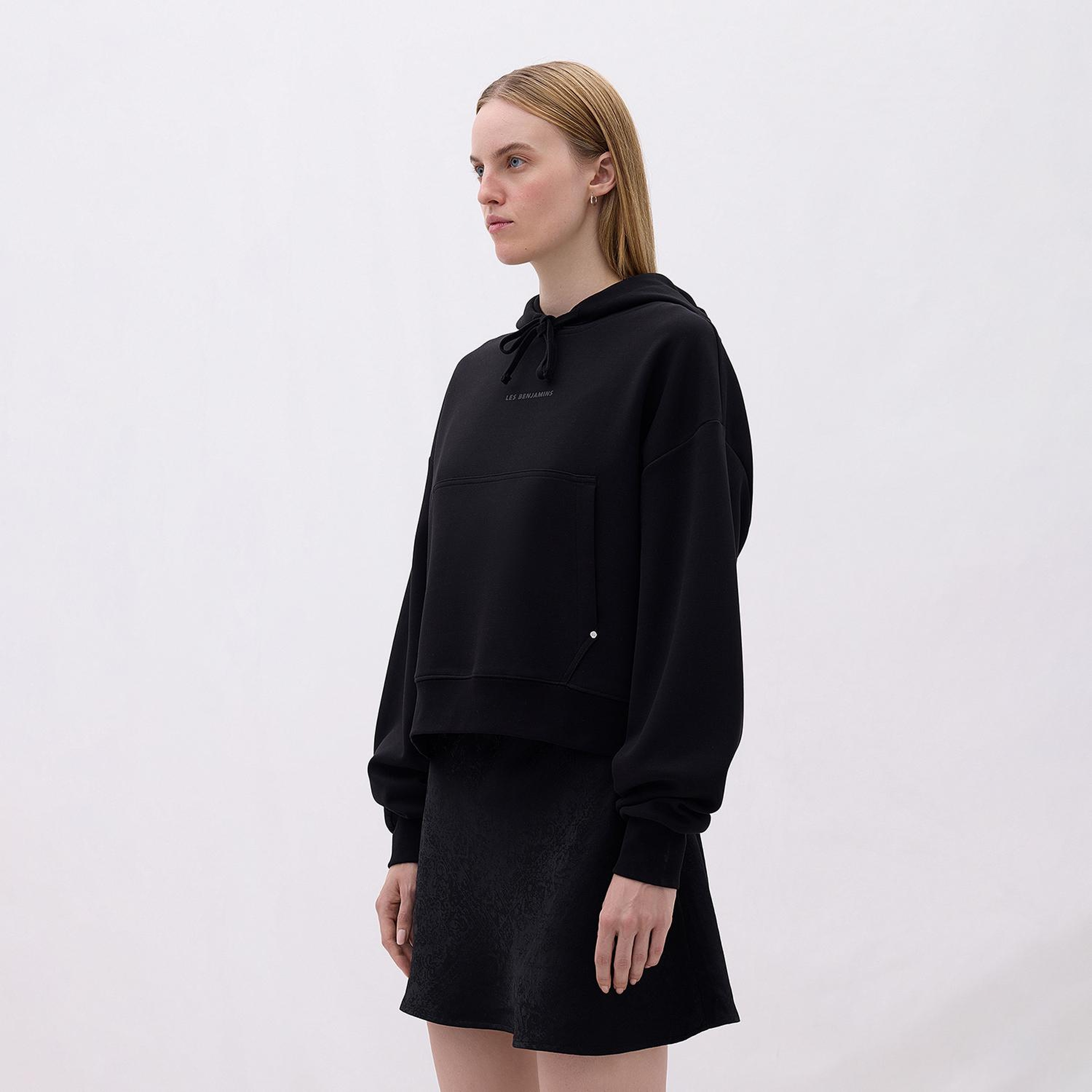 Les Benjamins Classics Kadın Siyah Hoodie