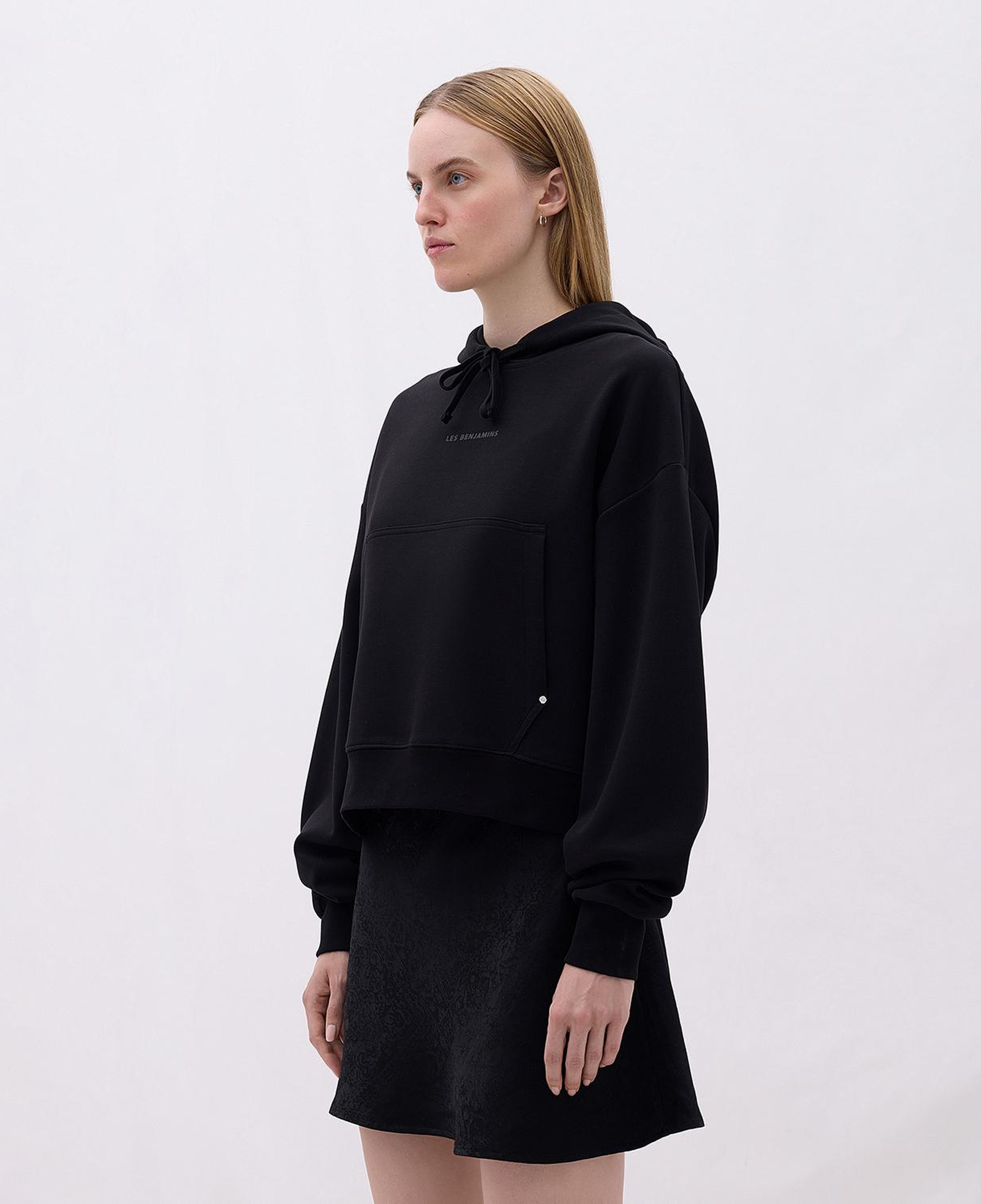 Les Benjamins Classics Kadın Siyah Hoodie