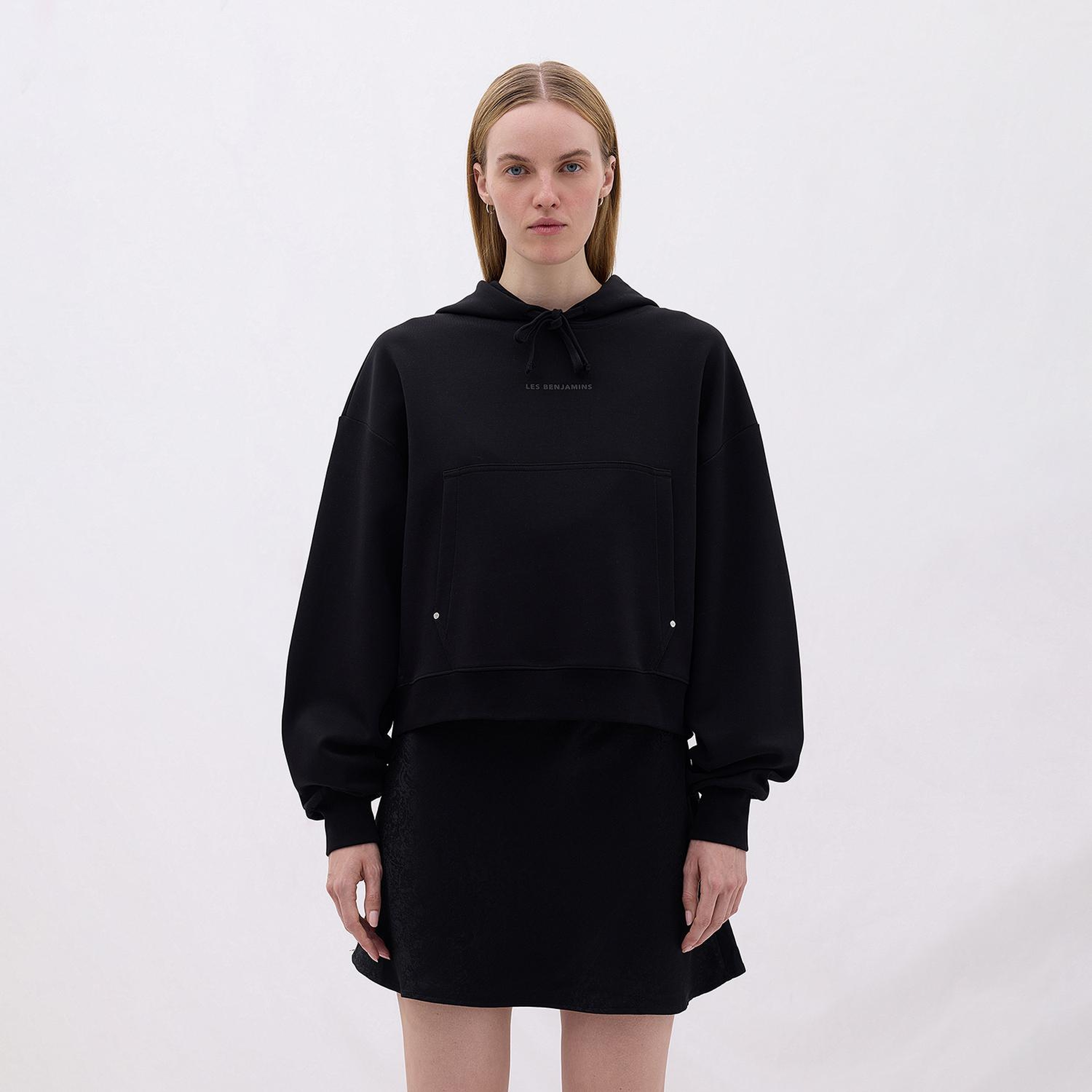 Les Benjamins Classics Kadın Siyah Hoodie