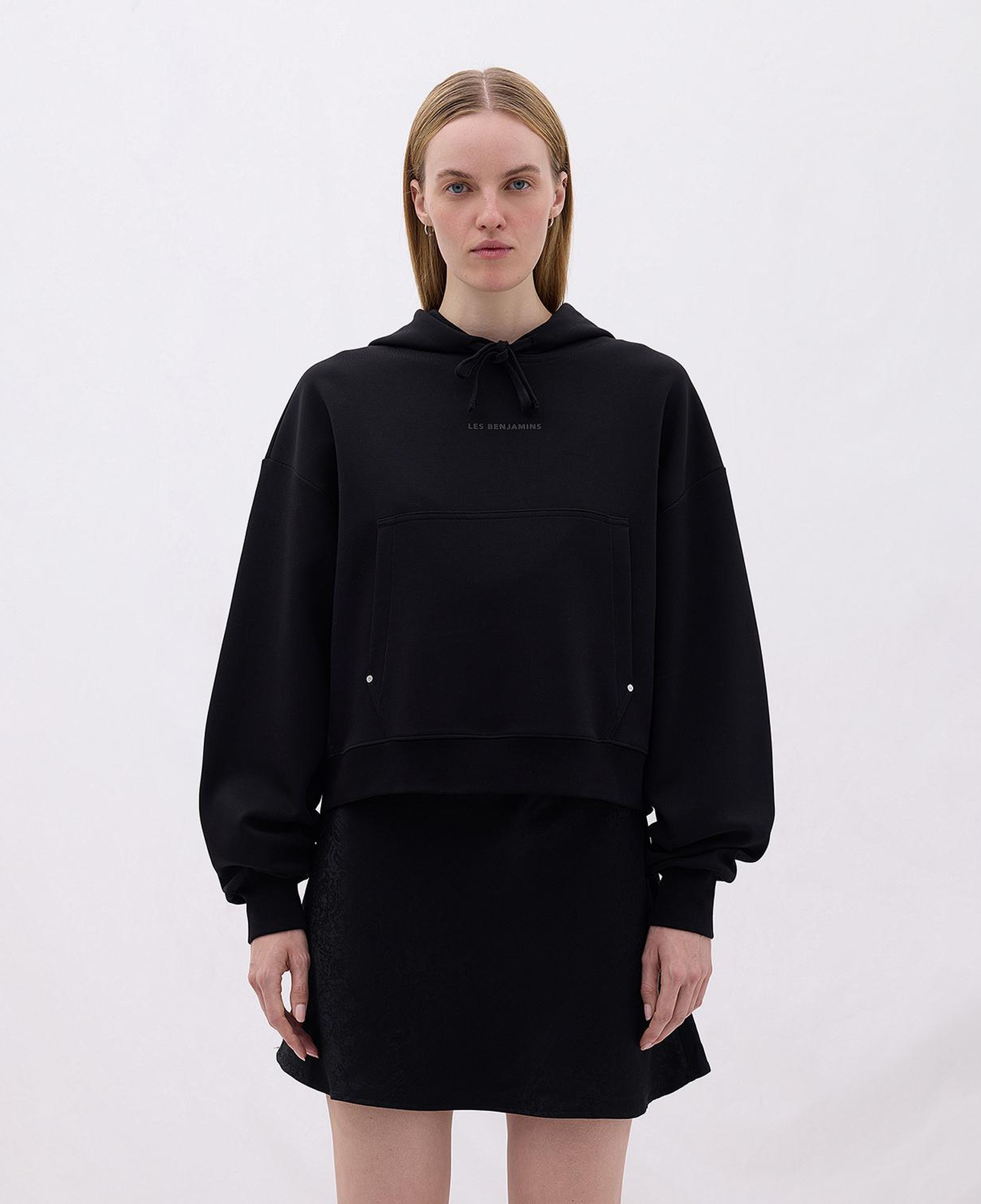 Les Benjamins Classics Kadın Siyah Hoodie