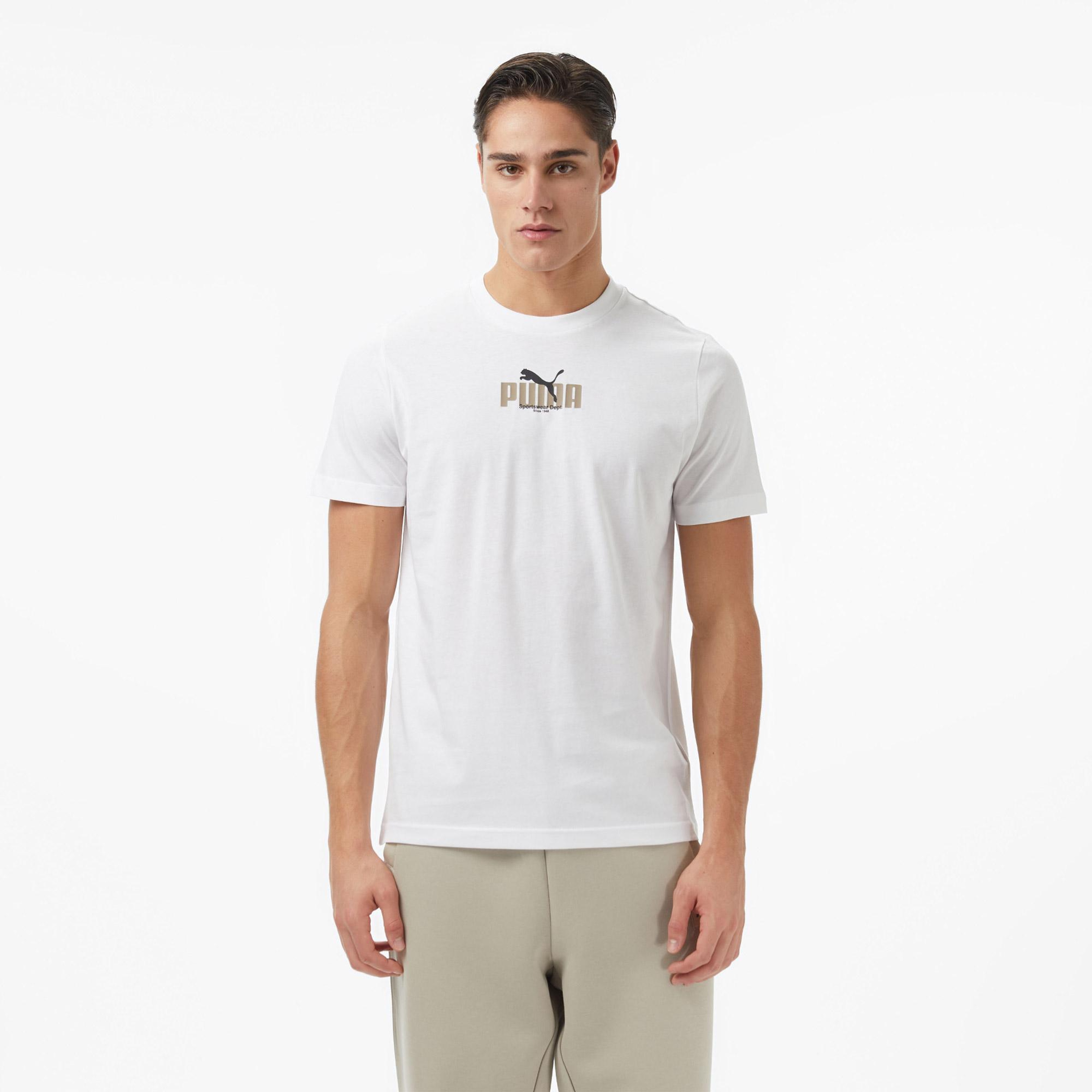 Puma Graphıc  Erkek Beyaz T-Shirt