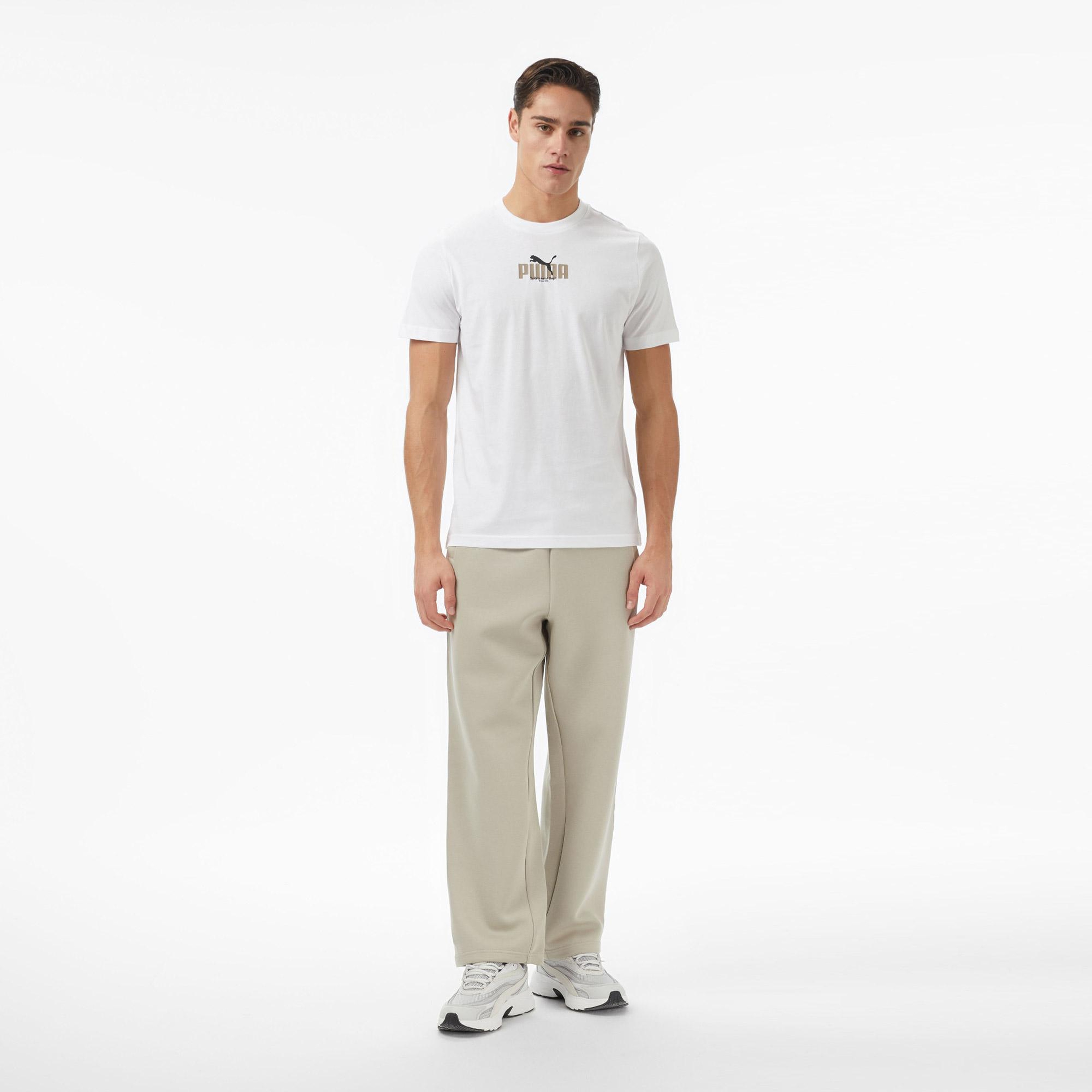 Puma Graphıc  Erkek Beyaz T-Shirt