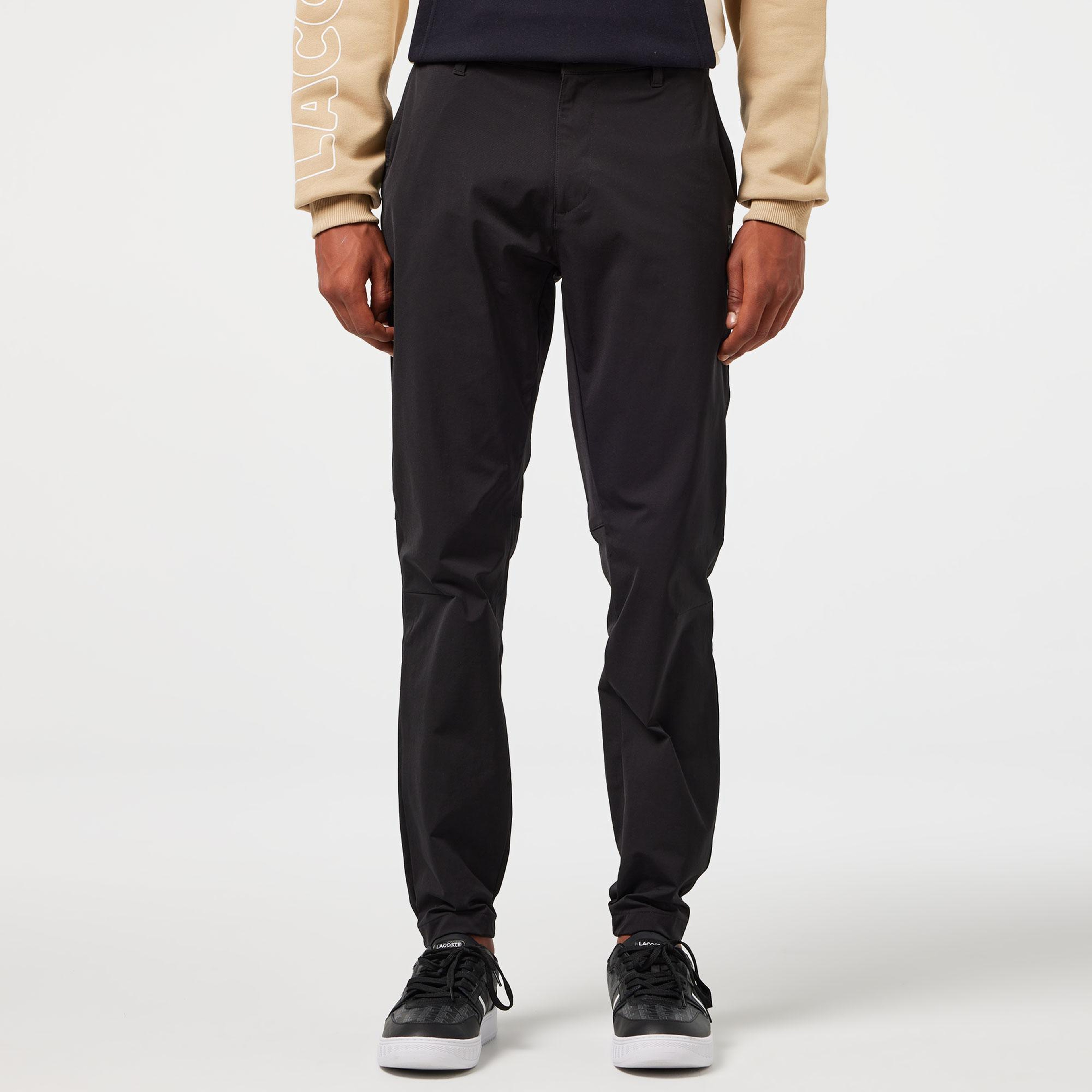 Erkek Straight Fit Chino Siyah Pantolon