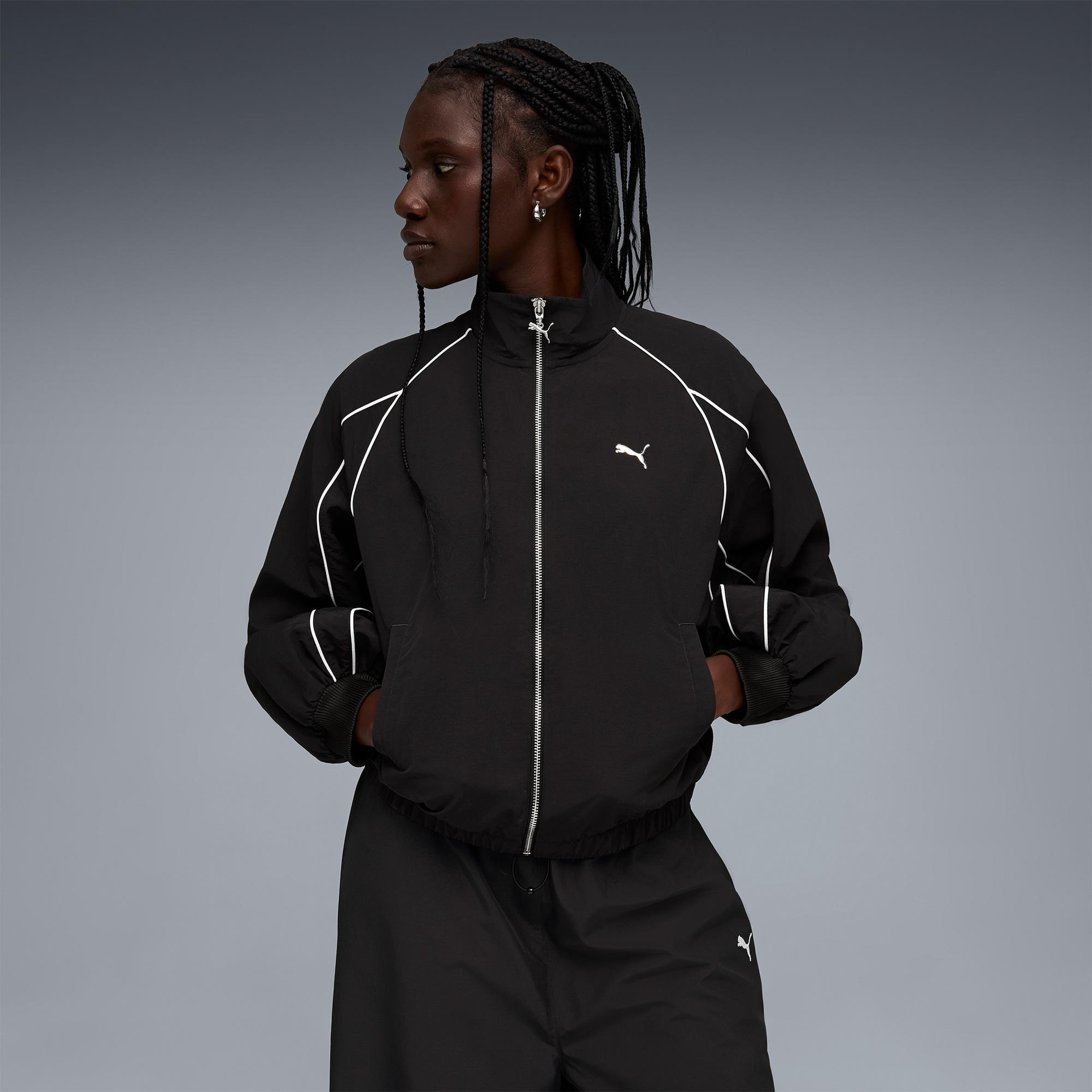 Puma T7 Balloon Sleeve Kadın Siyah Ceket