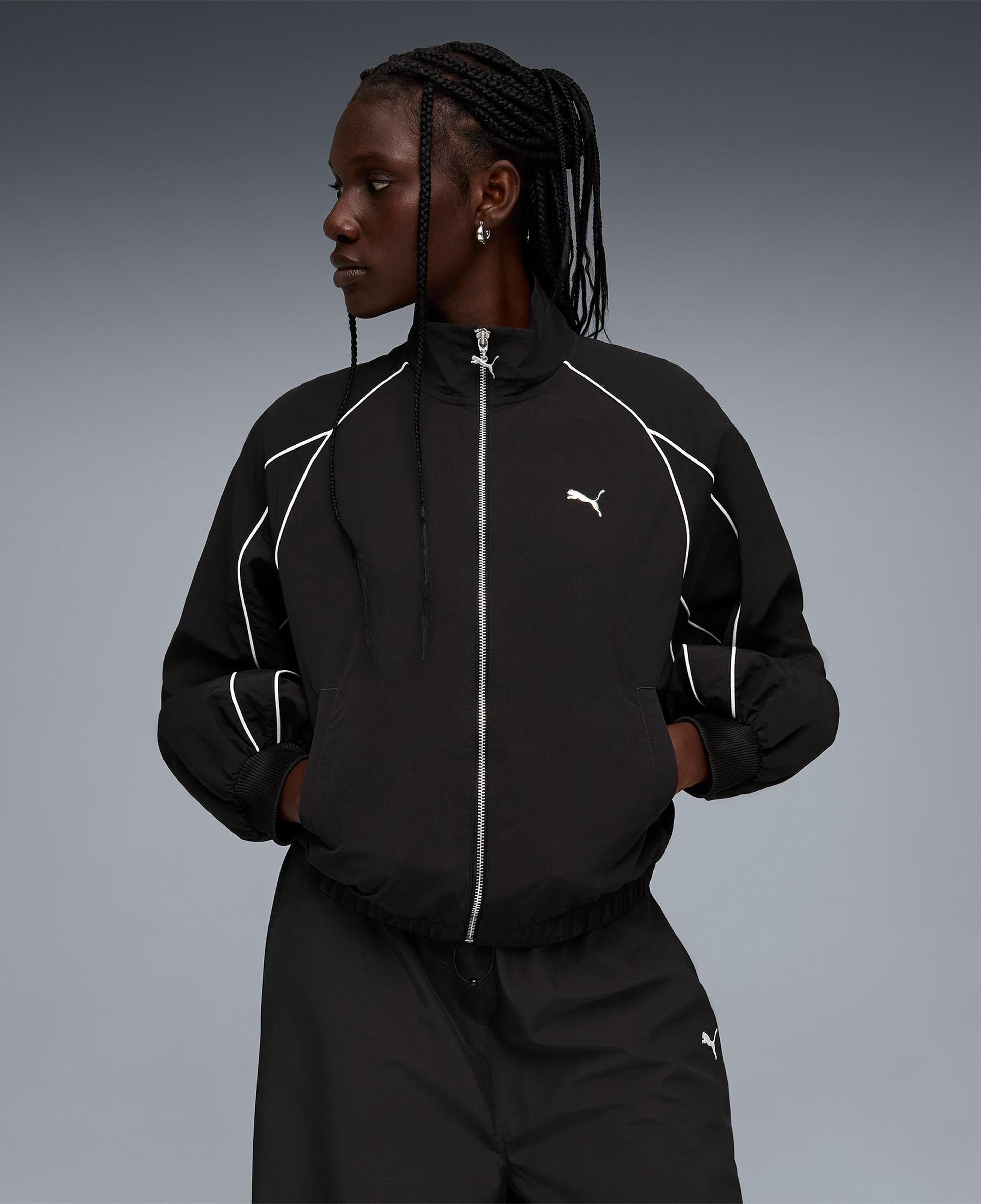 Puma T7 Balloon Sleeve Kadın Siyah Ceket