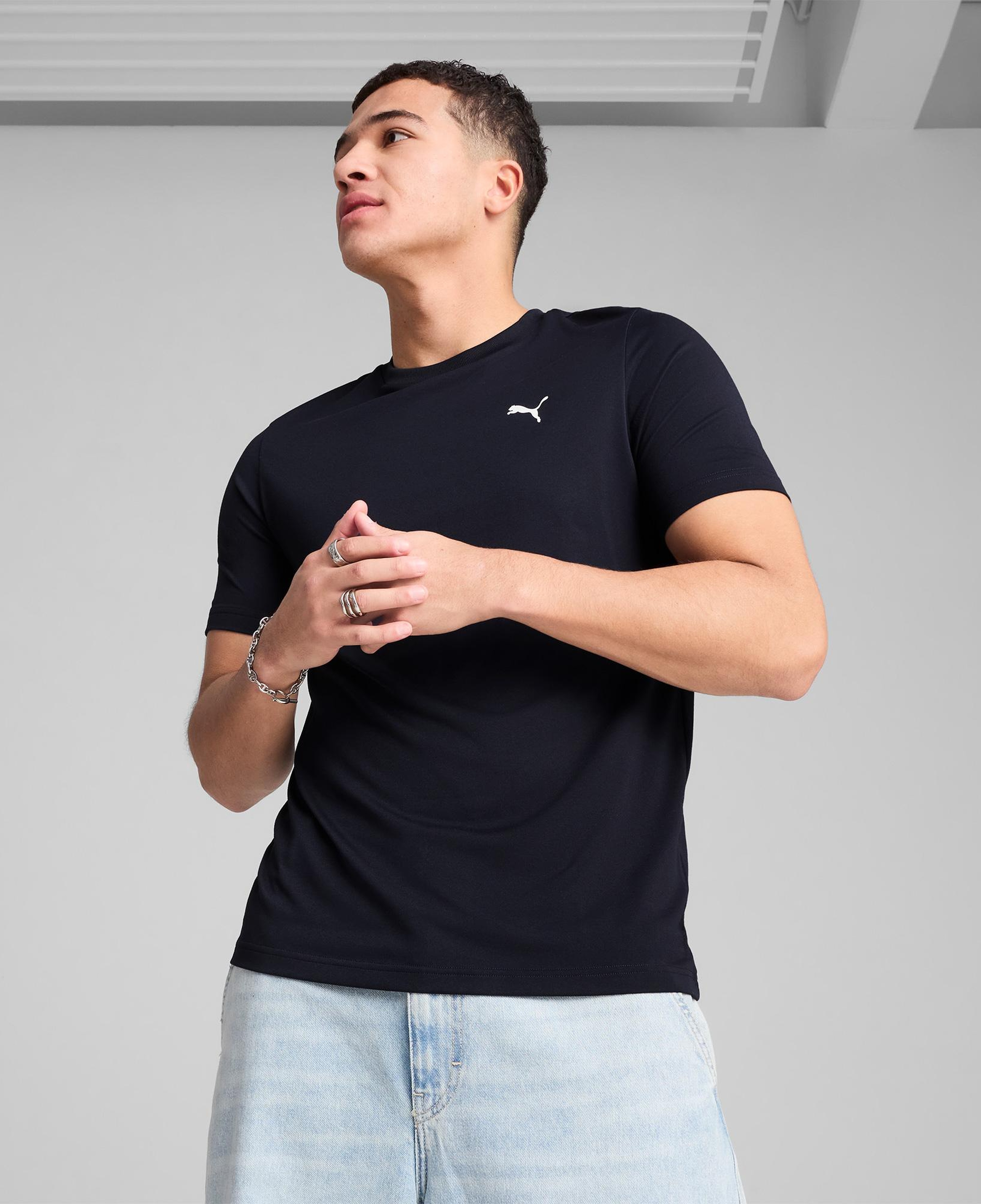 Puma Essentials Small Logo Poly  Erkek Lacivert T-Shirt