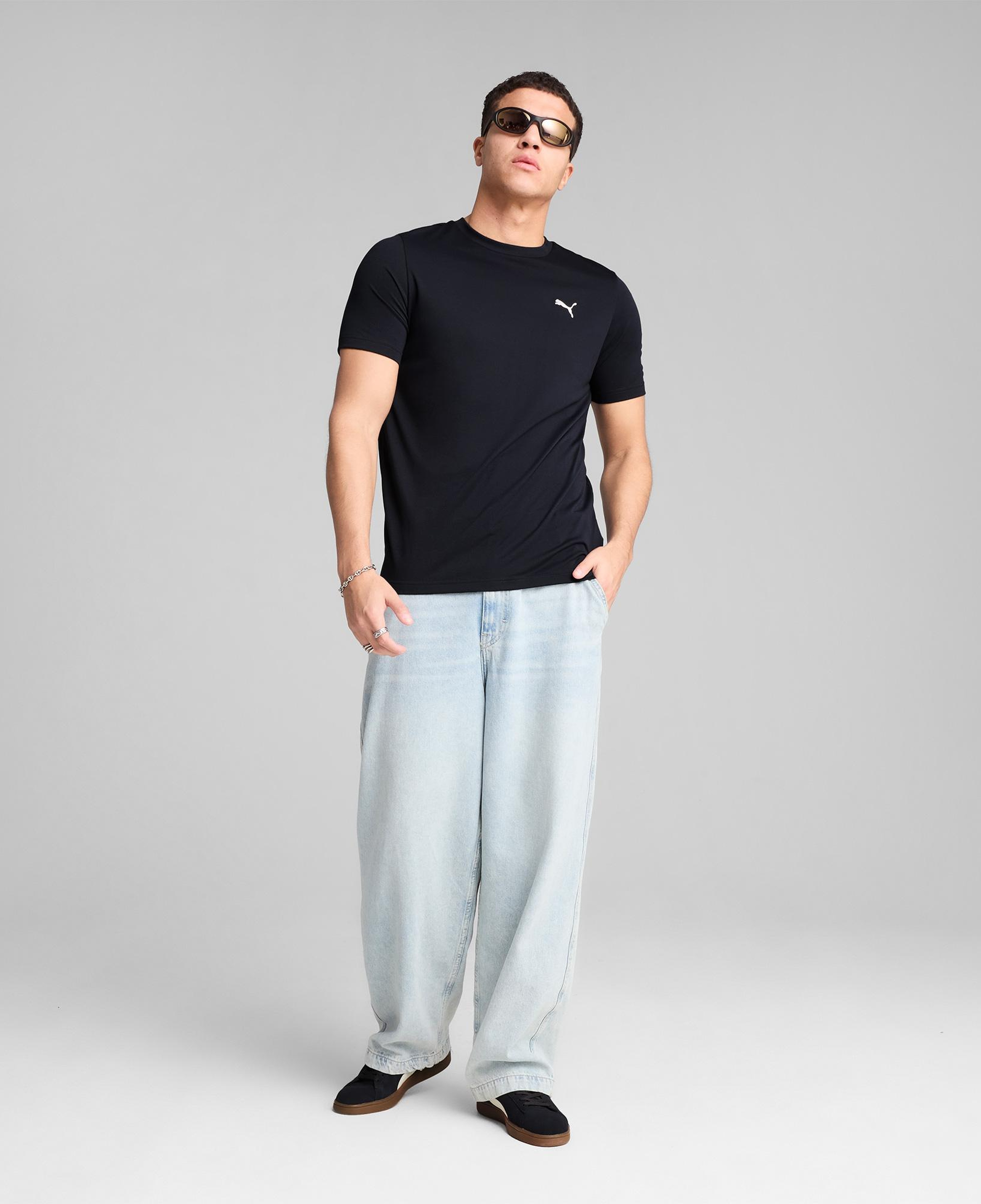 Puma Essentials Small Logo Poly  Erkek Lacivert T-Shirt