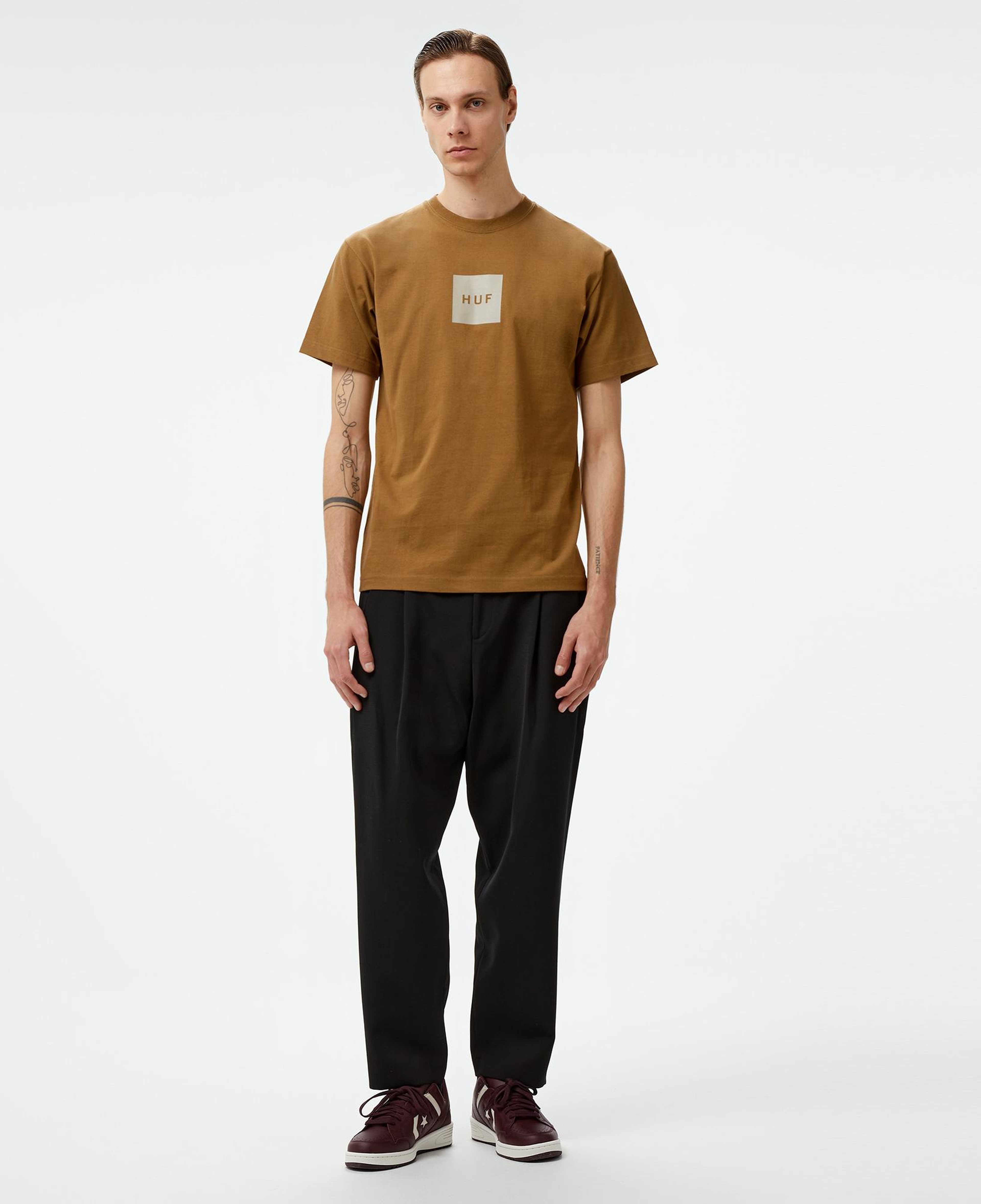 HUF Set Box S/S Erkek Kahverengi T-Shirt