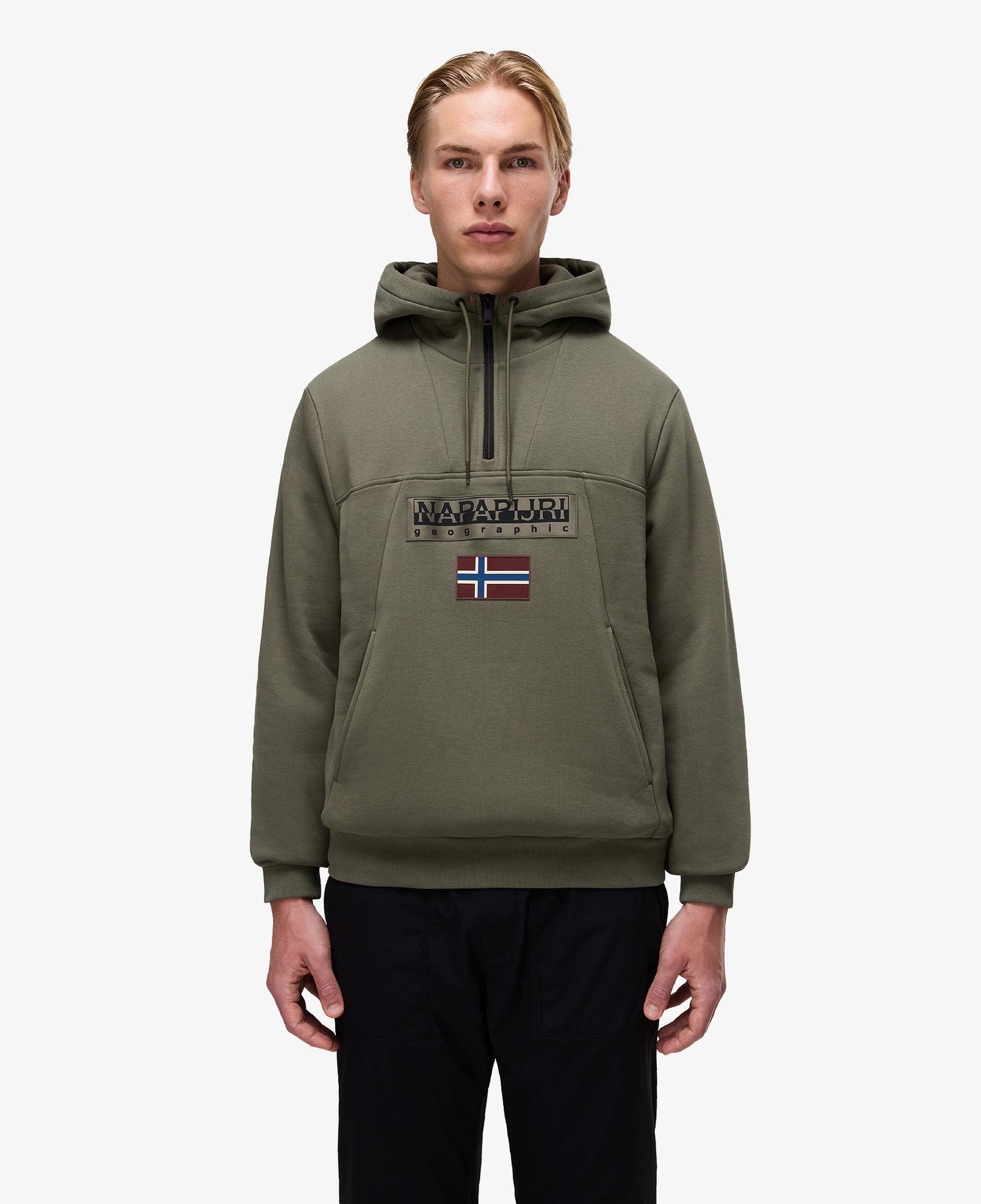 Napapijri Burgee Erkek Yeşil Sweatshirt