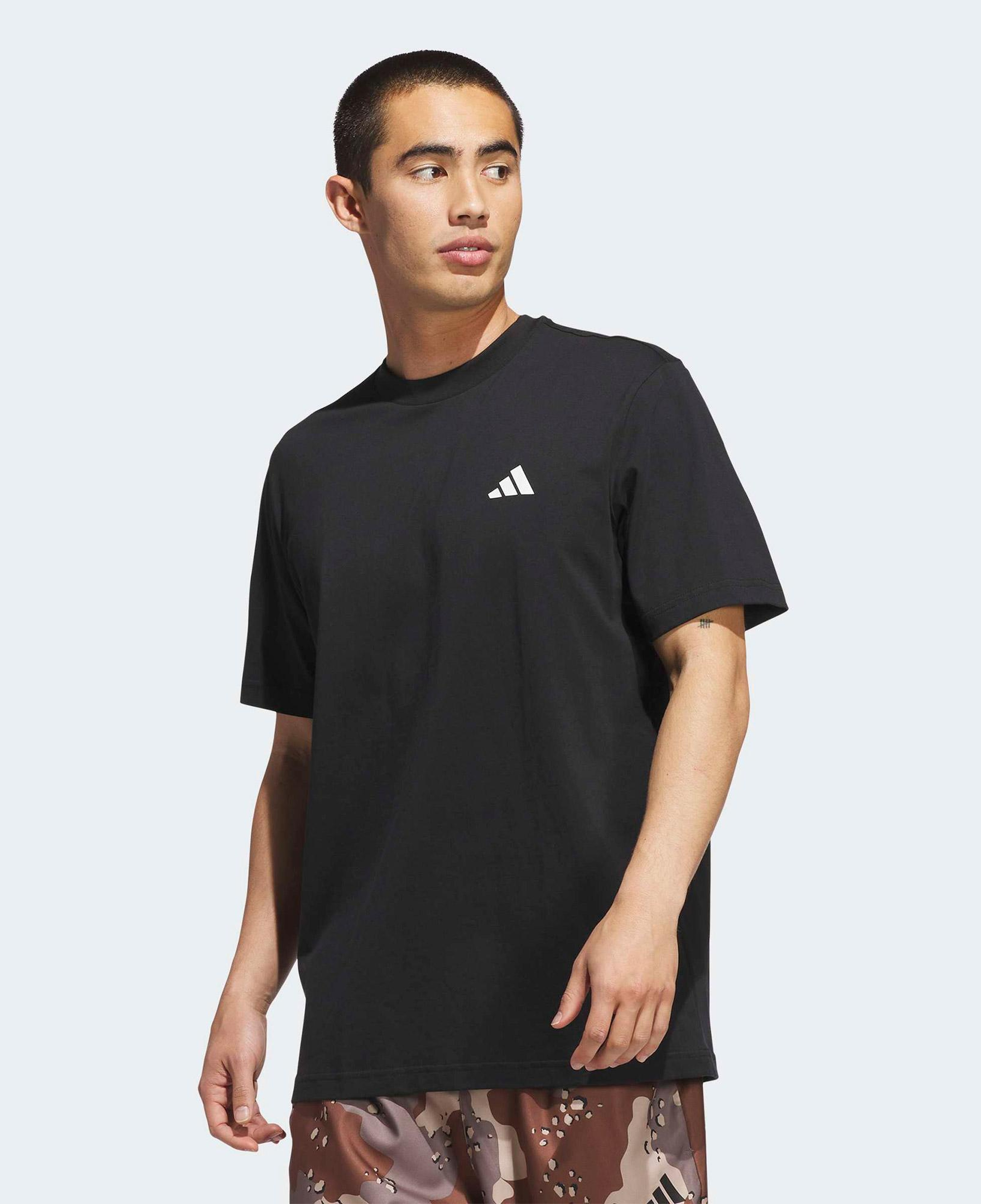 adidas Basketball Grafik Erkek Siyah Basketbol T-Shirt