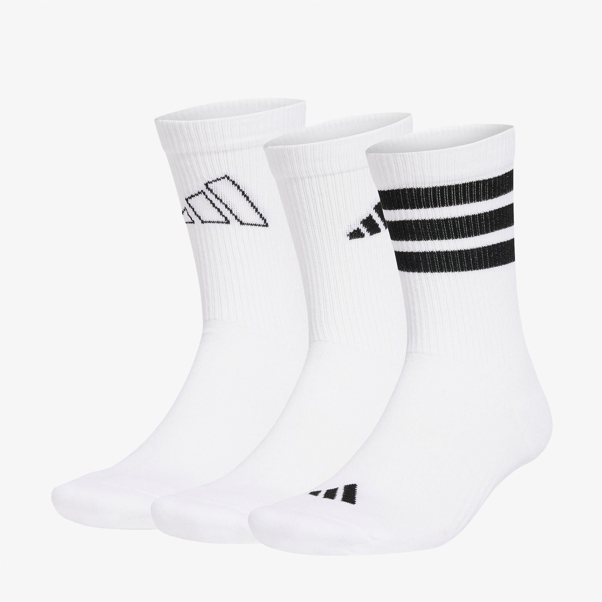 adidas Logo 3lü Unisex Beyaz Çorap