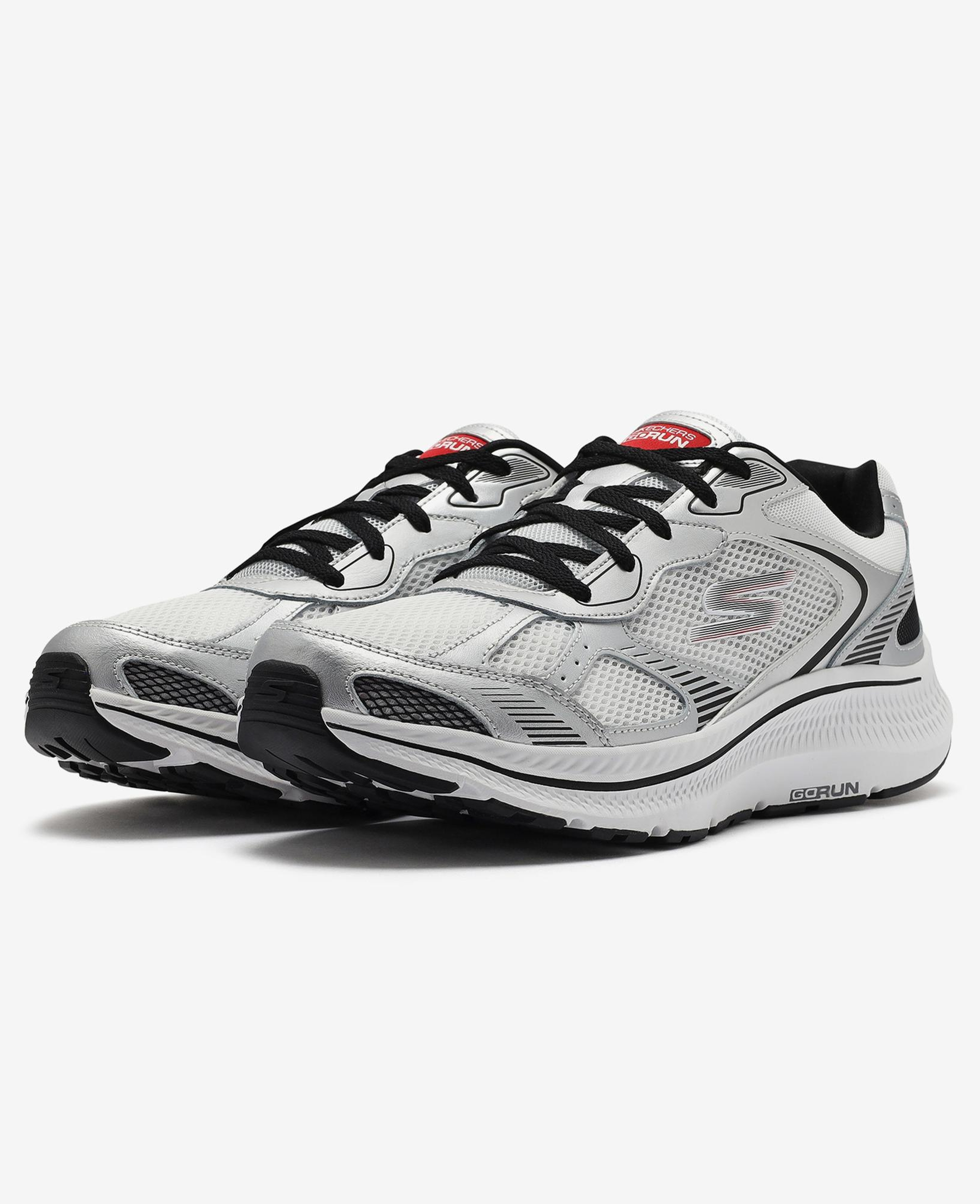 Skechers Go Run Consistent 2.0 Volt Erkek Gri Beyaz Koşu Ayakkabısı