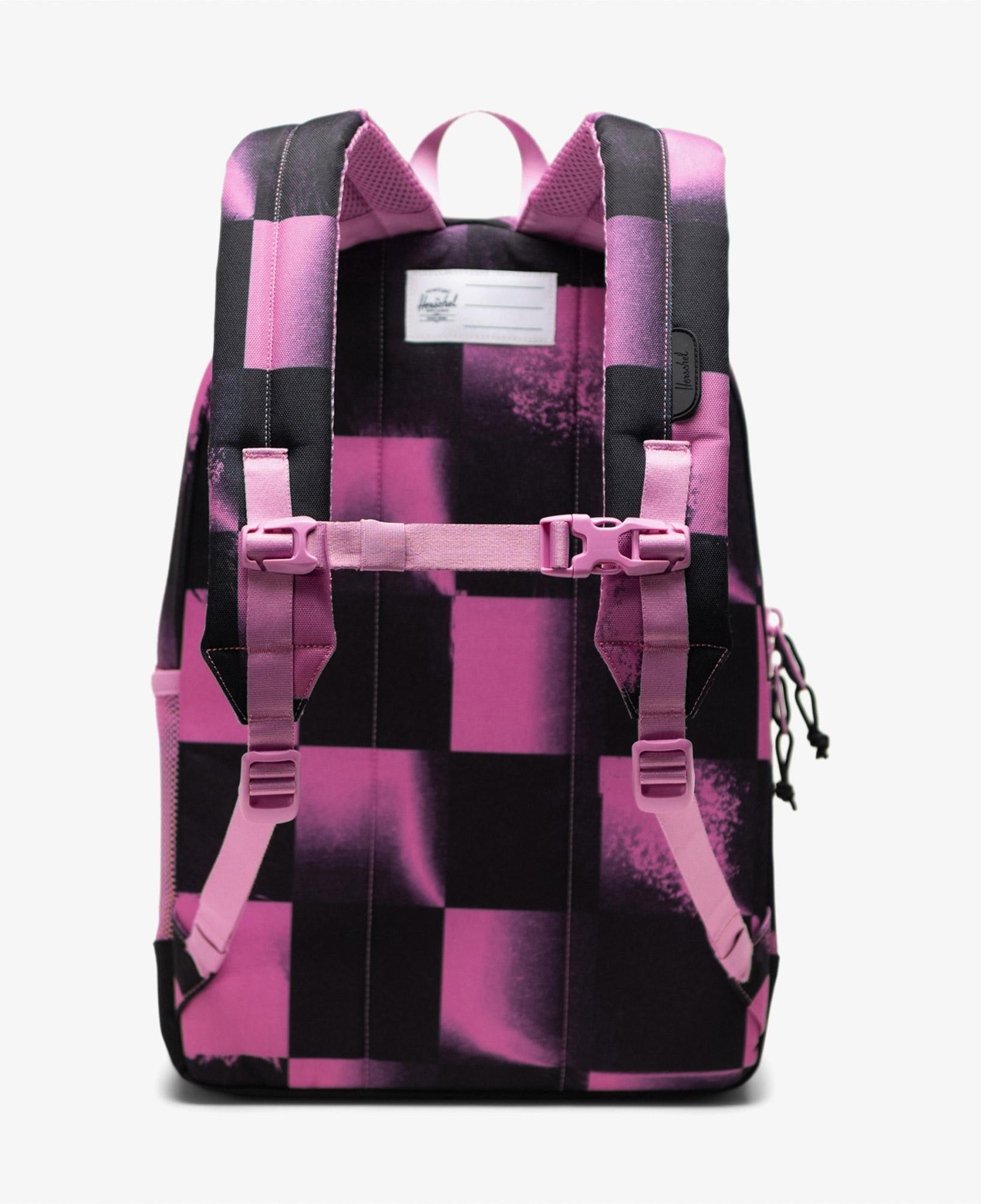 Herschel Heritage Checkered Çocuk Siyah/Pembe Sırt Çantası