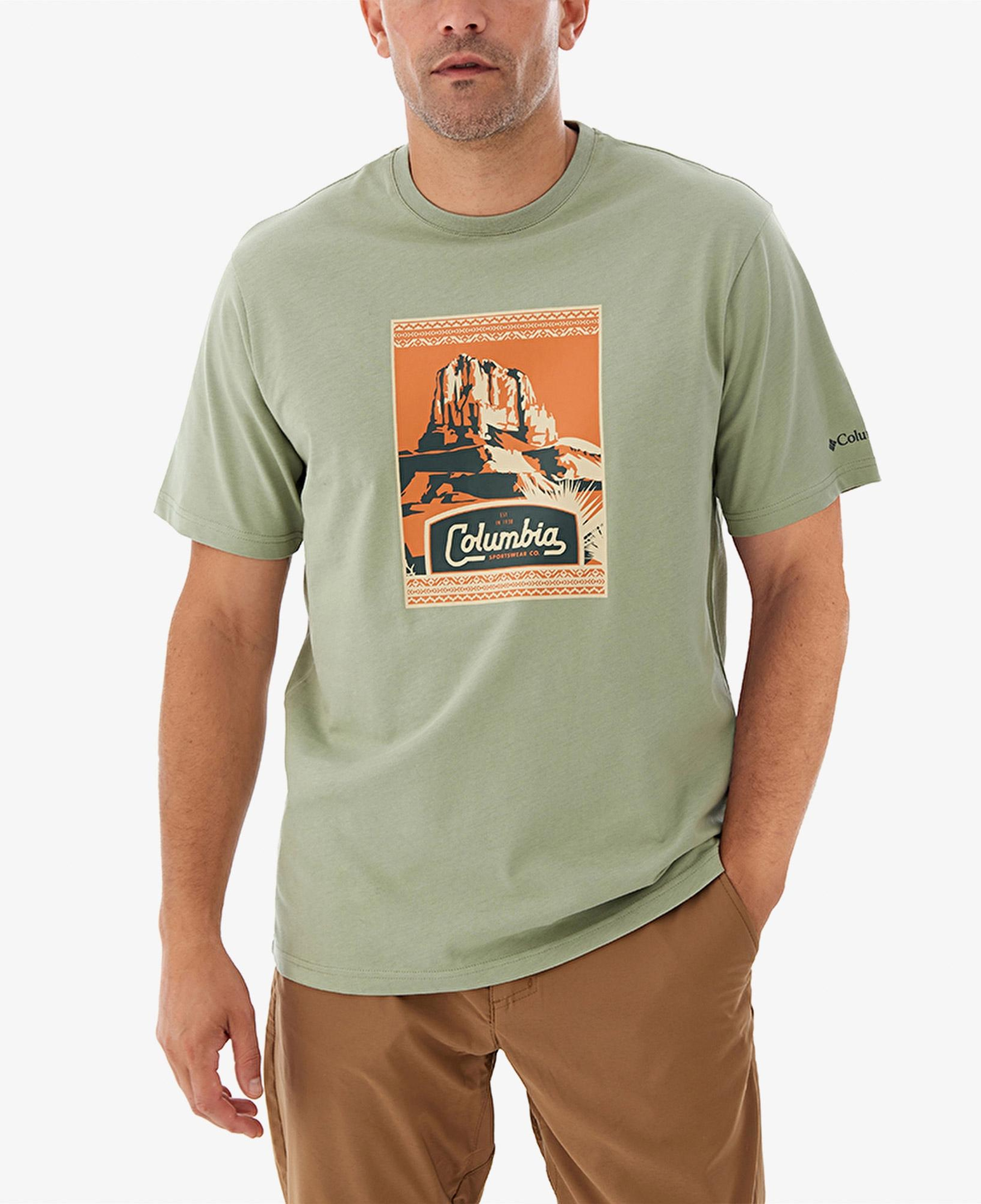Columbia Csc Adraid Trail Erkek Yeşil Günlük T-Shirt