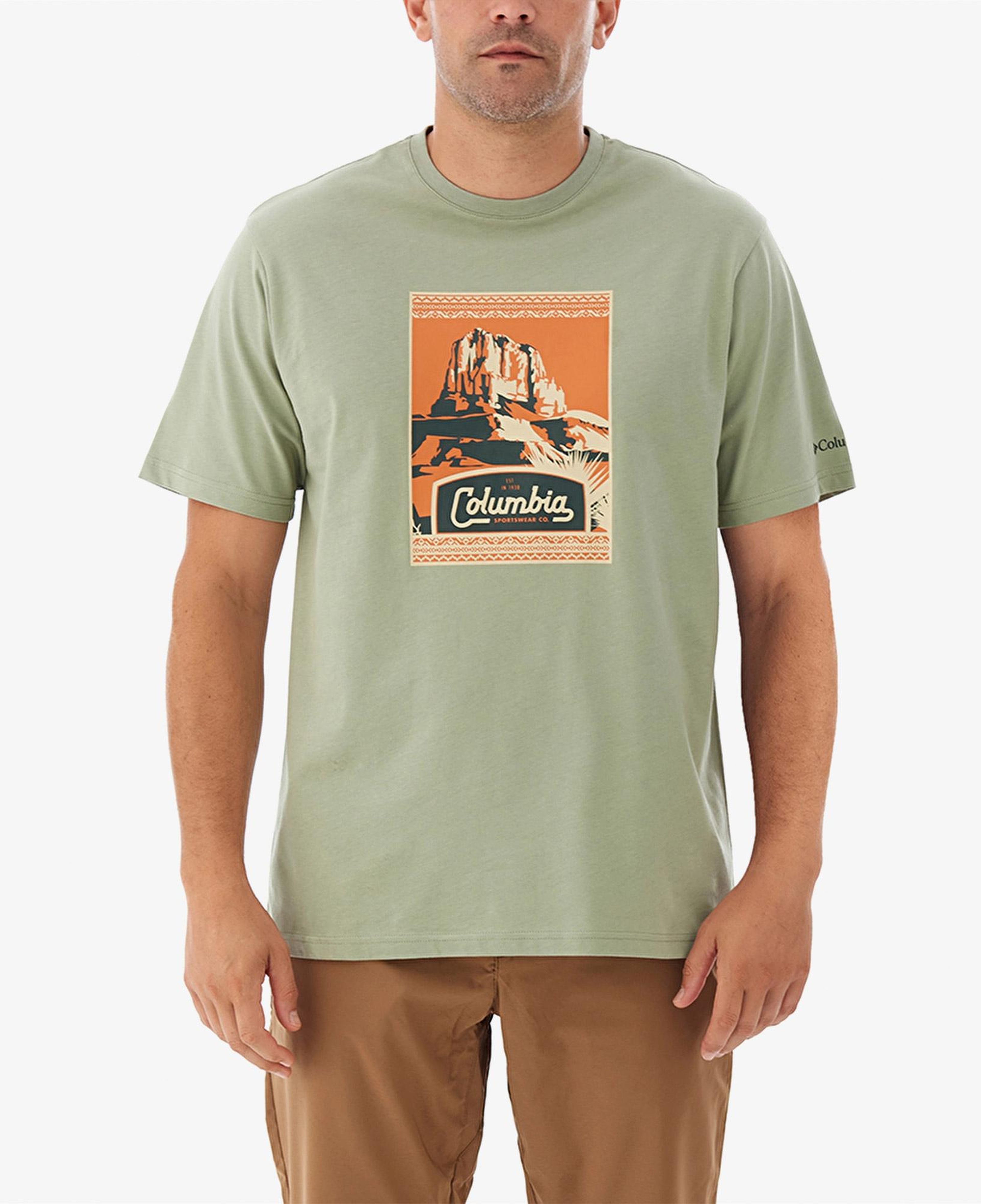 Columbia Csc Adraid Trail Erkek Yeşil Günlük T-Shirt