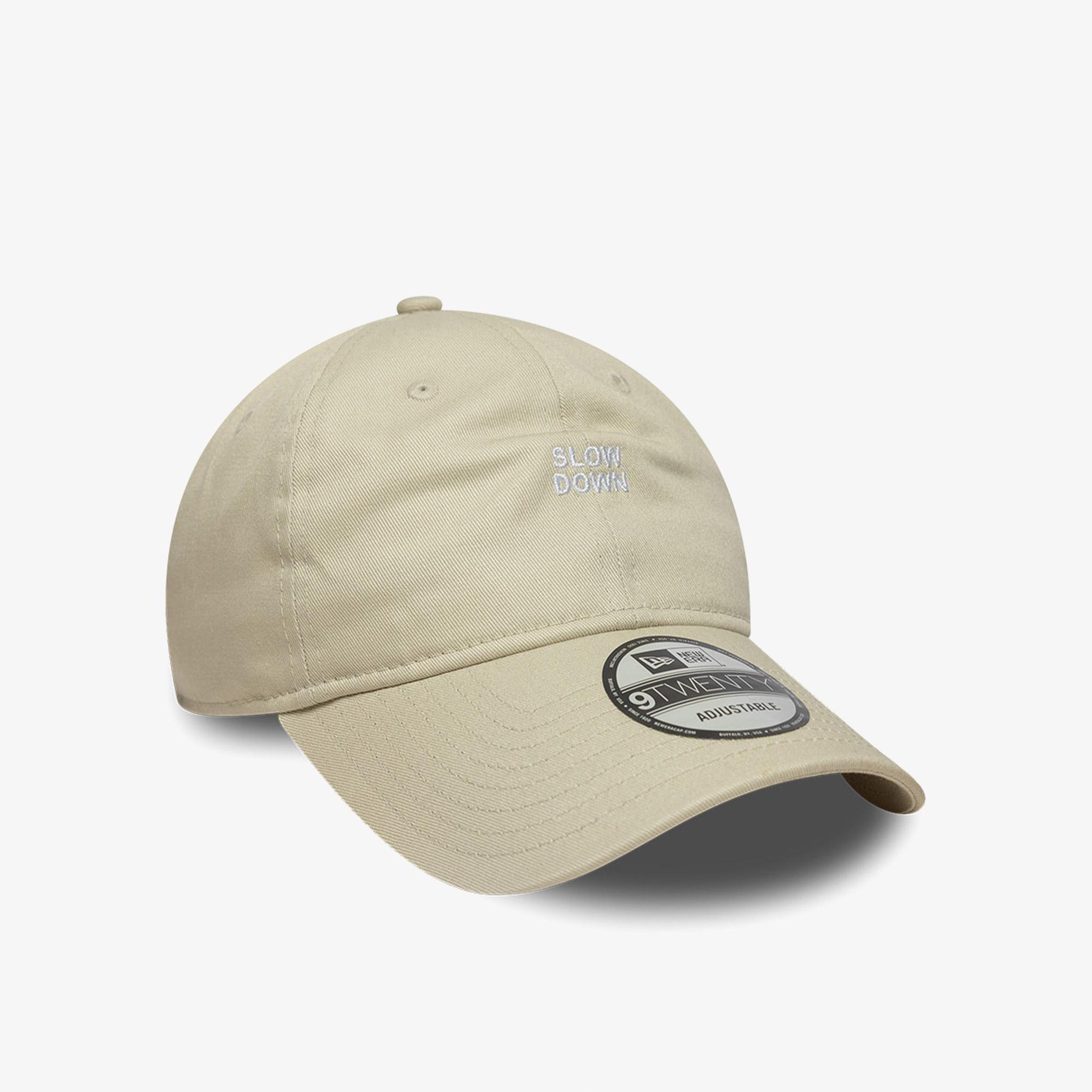 New Era Slogan Slow Down 9Twenty Unisex Bej Şapka
